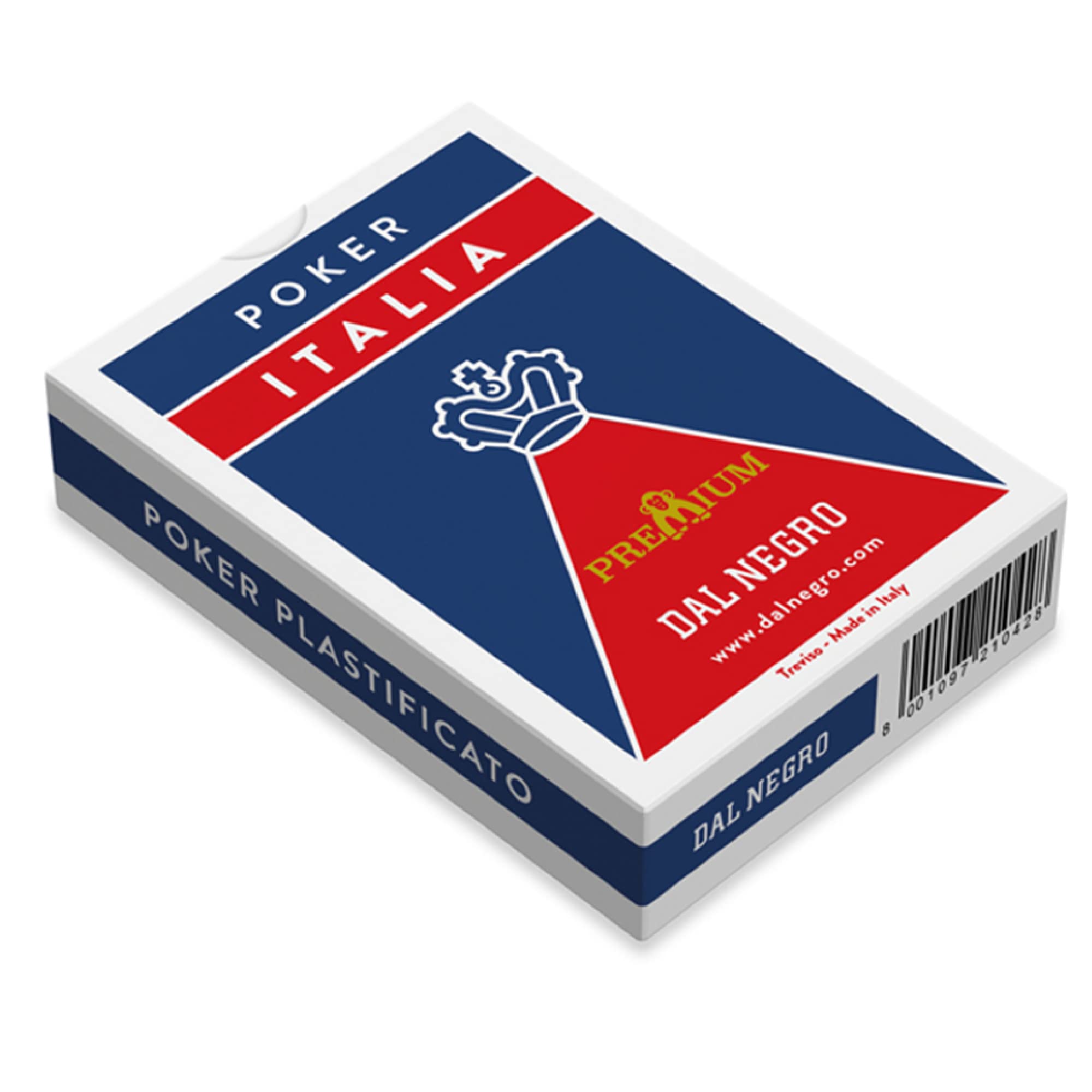 Premium Italian Poker Cards - Dal Deck of 55 Cards with Jokers, Blue Back Design, Durable Duplex Cardboard - Perfect for Casino Nights, Poker Tournaments & Card Game Enthusiasts