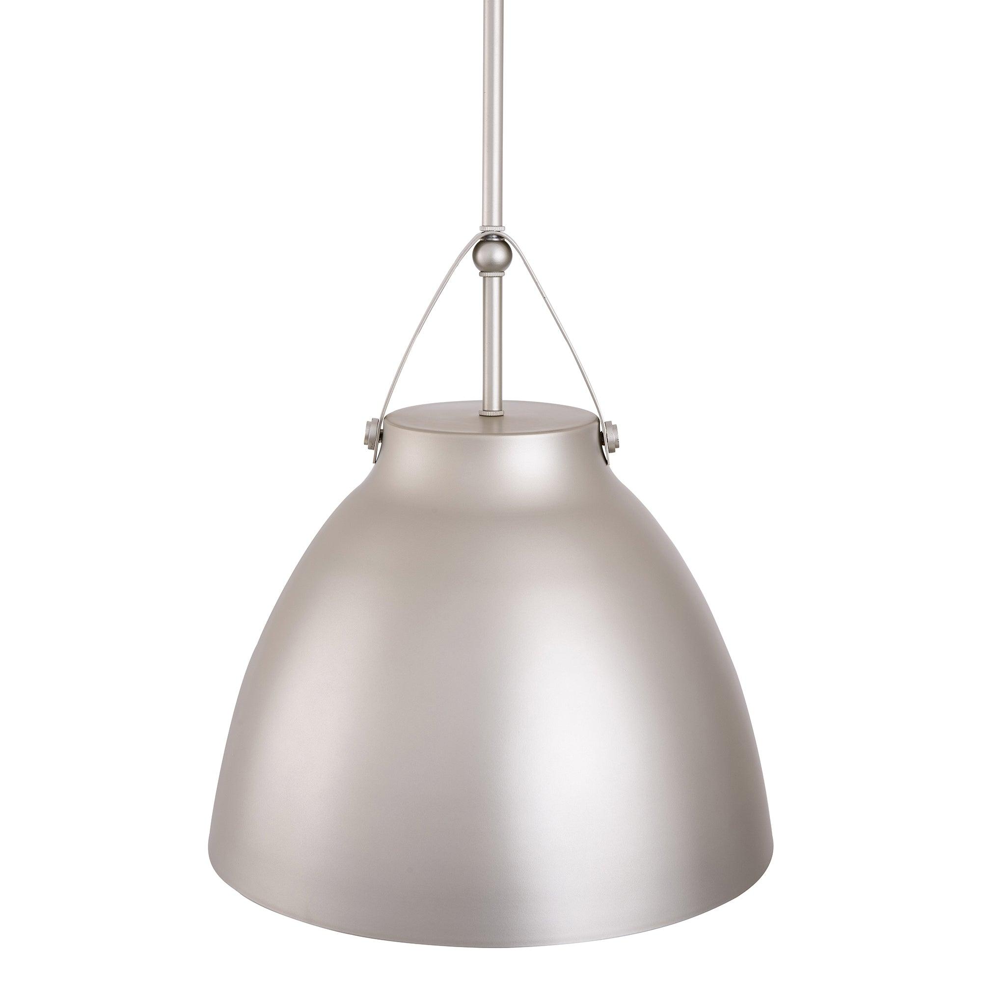 Modern 1-Light Metal Dimmable Pendant Light Fixture for Kitchen Island, Dining Room, or Bedroom - Adjustable Hanging Ceiling Lamp with Vintage Industrial Style