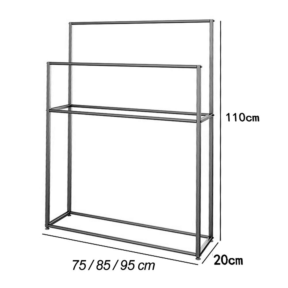 Stainless Steel 2-Tier Freestanding Towel Rack - 43.3