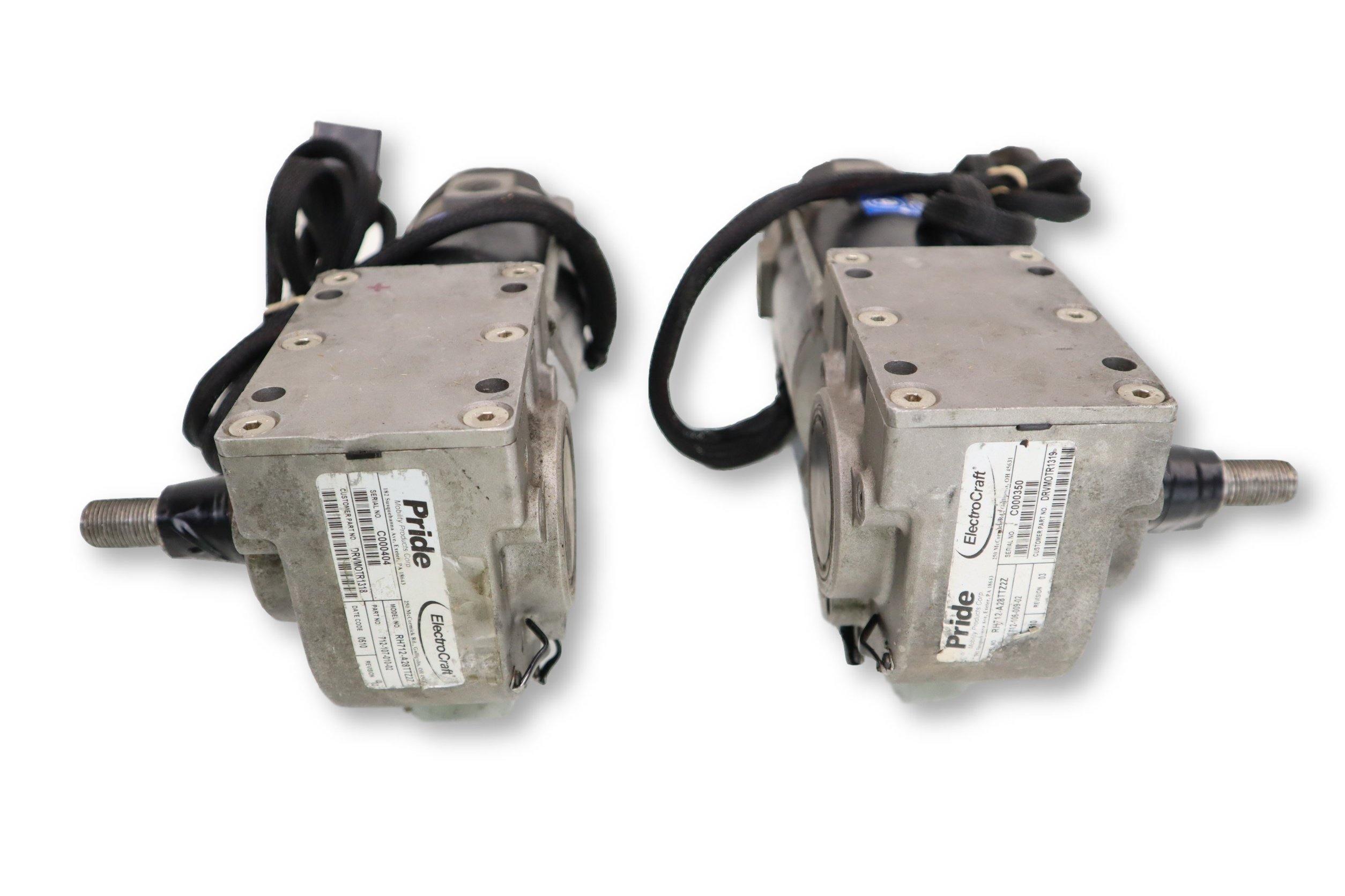 Pride Mobility ElectroCraft Motors for Quantum 6000Z & 6400Z Power Wheelchairs | DRVMOTR1319 & DRVMOTR1318 | Replacement Parts for Mobility Scooters & Electric Wheelchairs