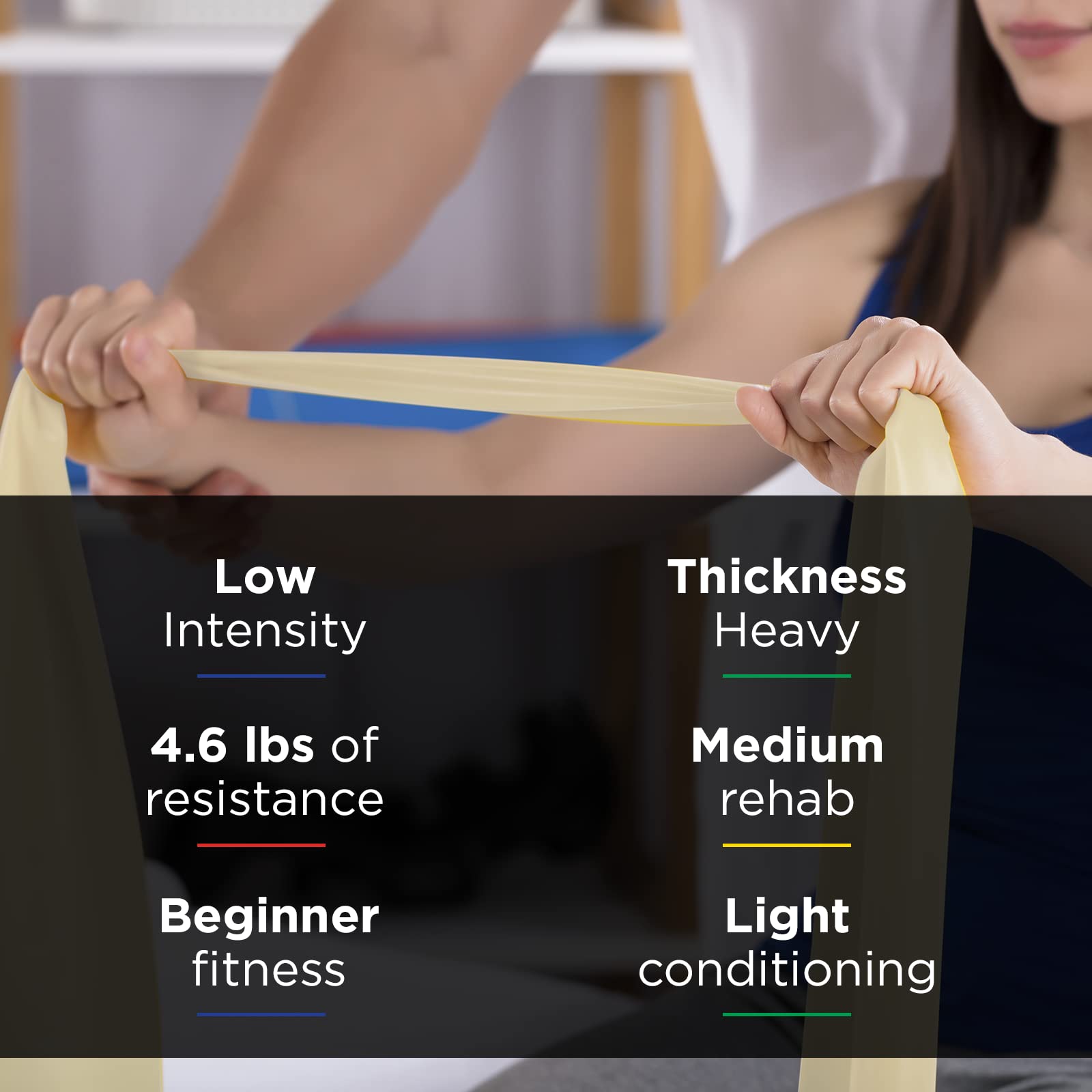 THERABAND Resistance Bands - 50 Yard Roll Professional Latex Exercise Bands for Strength Training, Physical Therapy & Home Workouts | Upper/Lower Body & Core Exercises | Pilates, Rehab & Fitness | Extra Thin Level 1 Tan Bands for Gym, Yoga & Physical Therapy Sessions