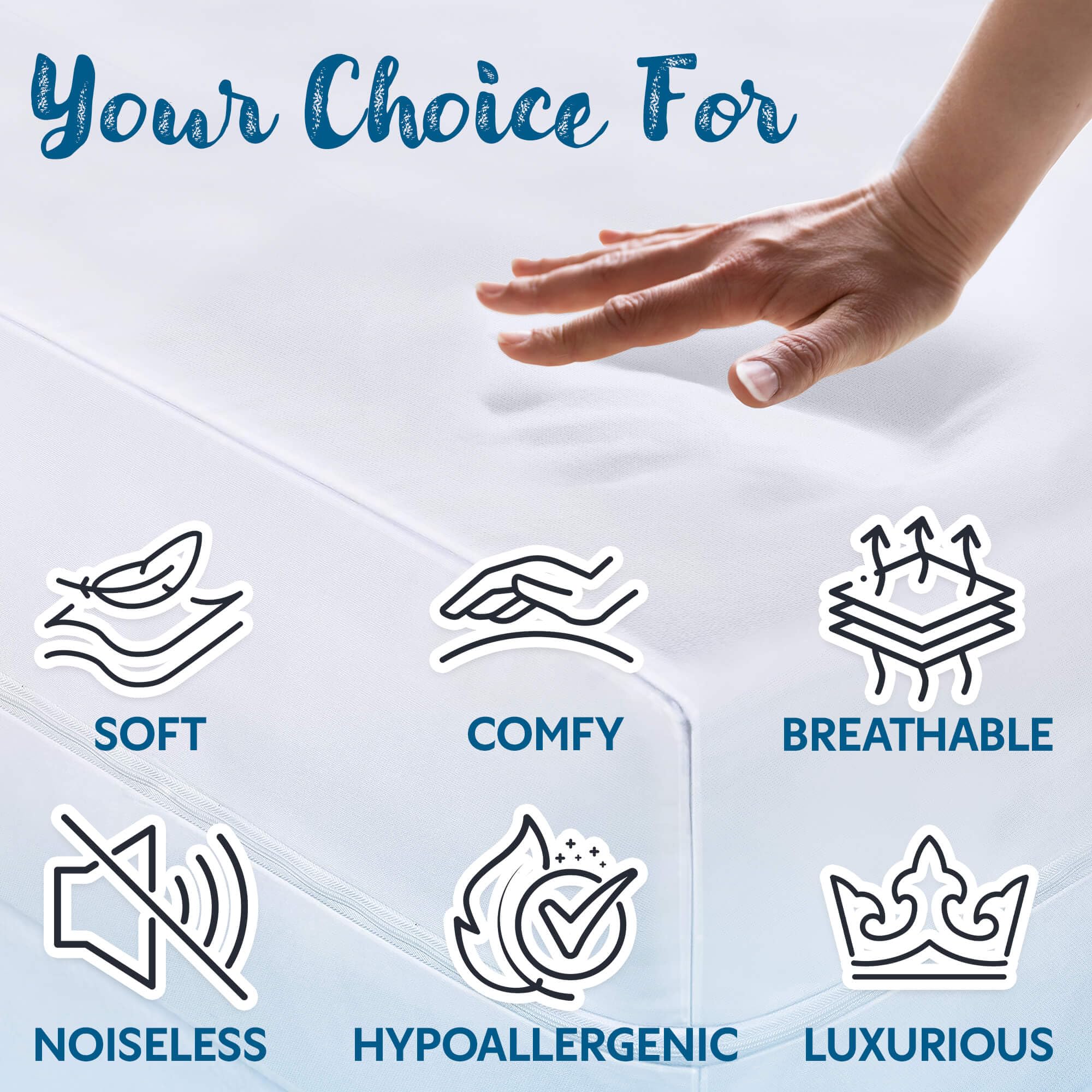 Guardmax Full XL Waterproof Mattress Protector - Zippered Encasement with Deep Pockets, Bed Bug & Dust Mite Proof Cover for Allergy Relief | Perfect for Hotels, Dorms, and Home Use