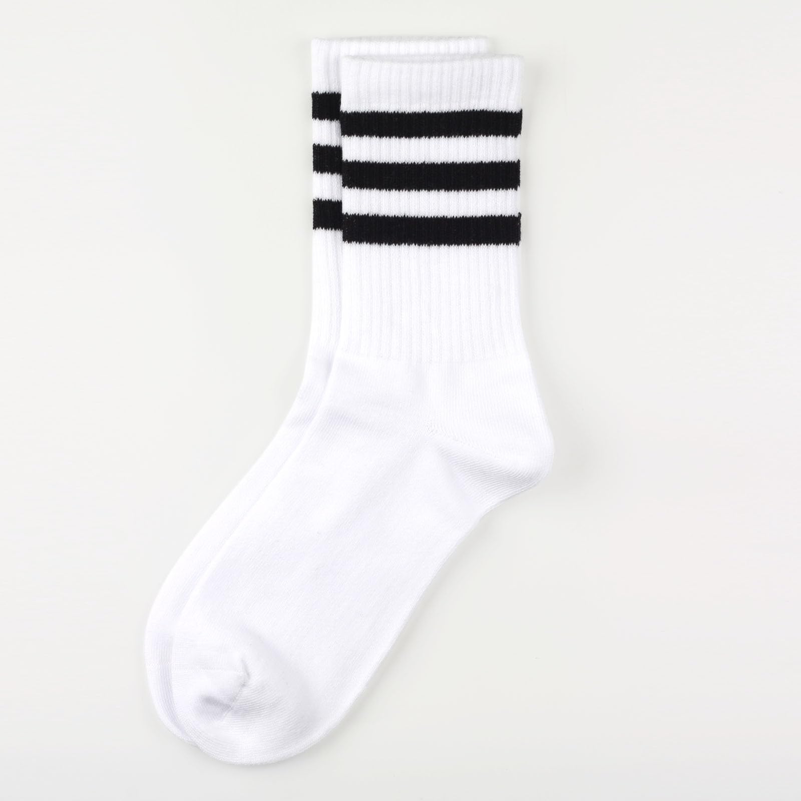 Women's Soft Combed Cotton Crew Socks - Black, White, Red, Beige, Olive | Breathable & Comfortable Everyday Socks for Work, Gym & Casual Wear
