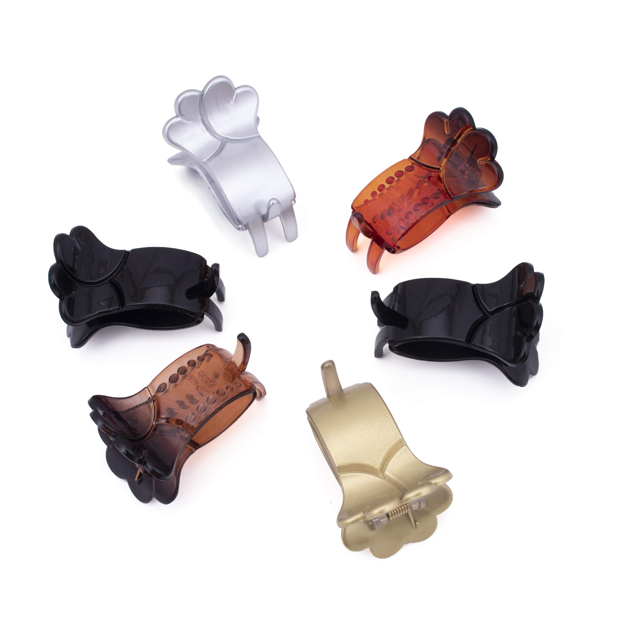 Antique Butterfly Hair Clips for Women & Girls - Vintage Hair Accessories (Pack of 6, Medium Size) - Perfect for Weddings, Parties & Everyday Wear - SKR70554