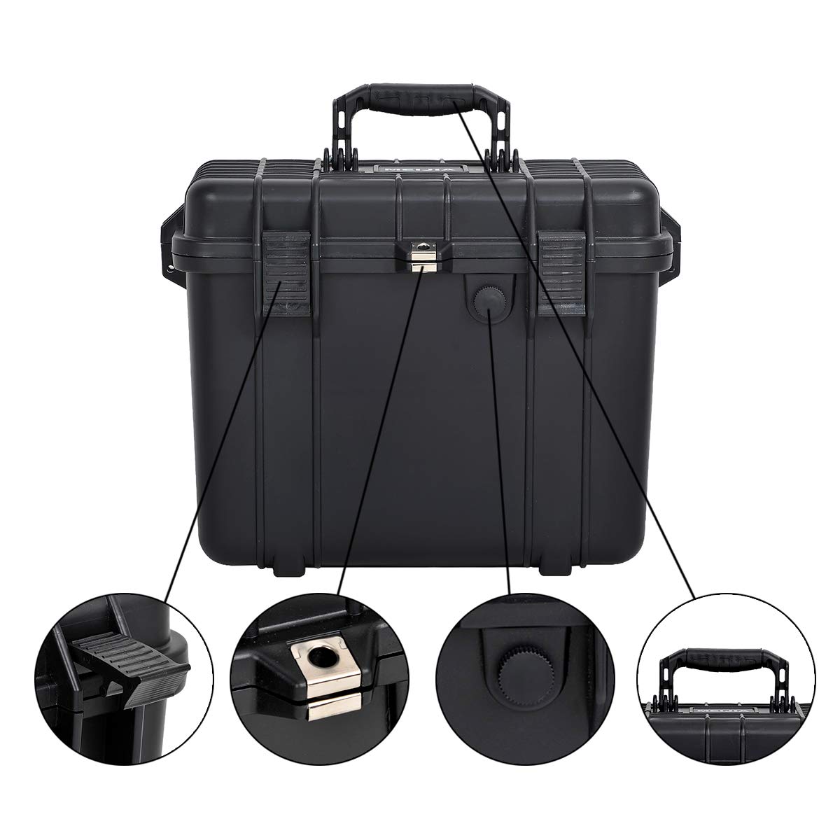 MEIJIA IP67 Waterproof Hard Protective Case with Customizable Foam - Durable Storage for Drones, Cameras & Equipment (16.26
