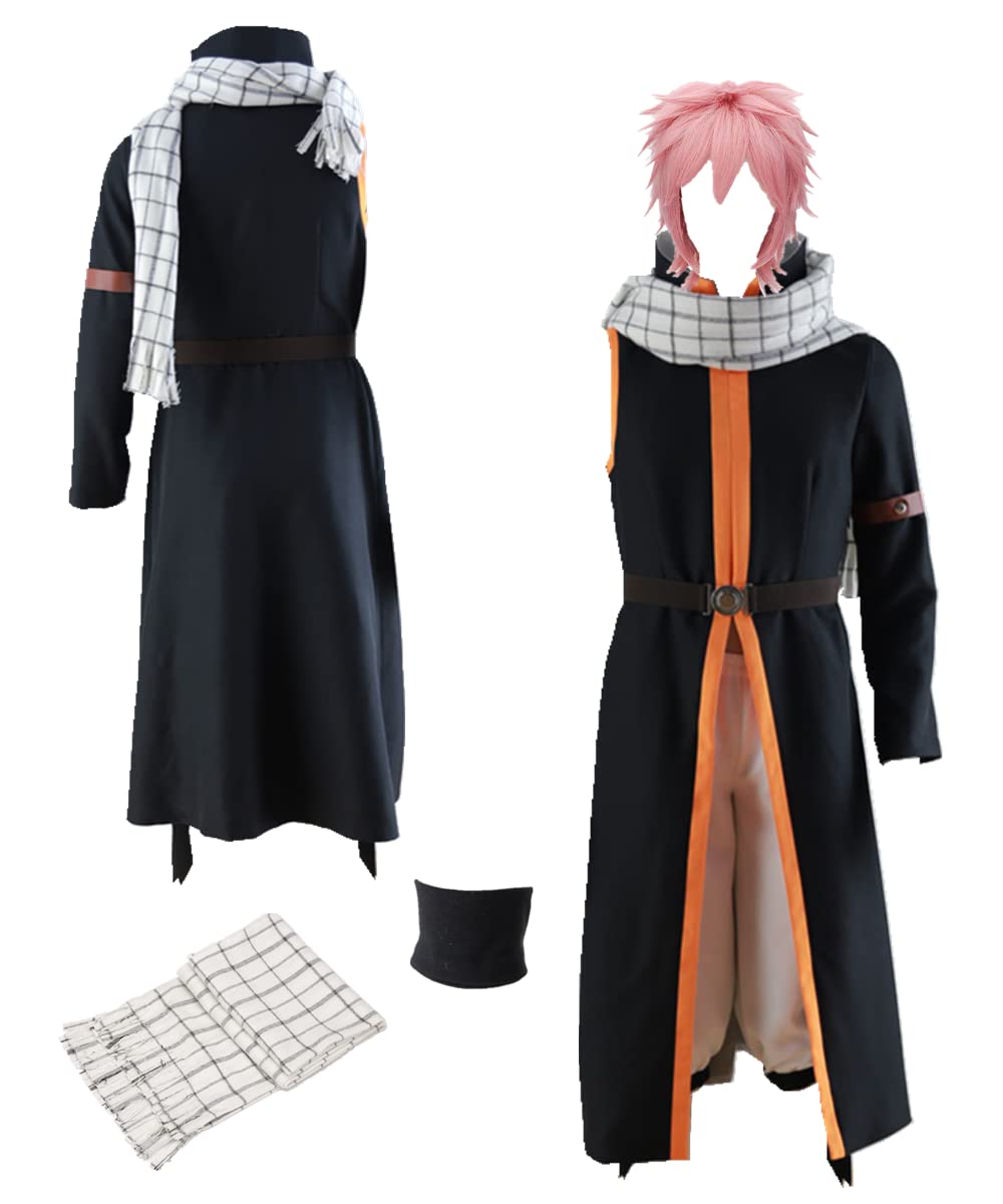 Natsu Dragneel Seven Years Later Anime Cosplay Costume for Men - Adult Halloween Party Outfit, Convention Cosplay Suit, Anime Lover Gift