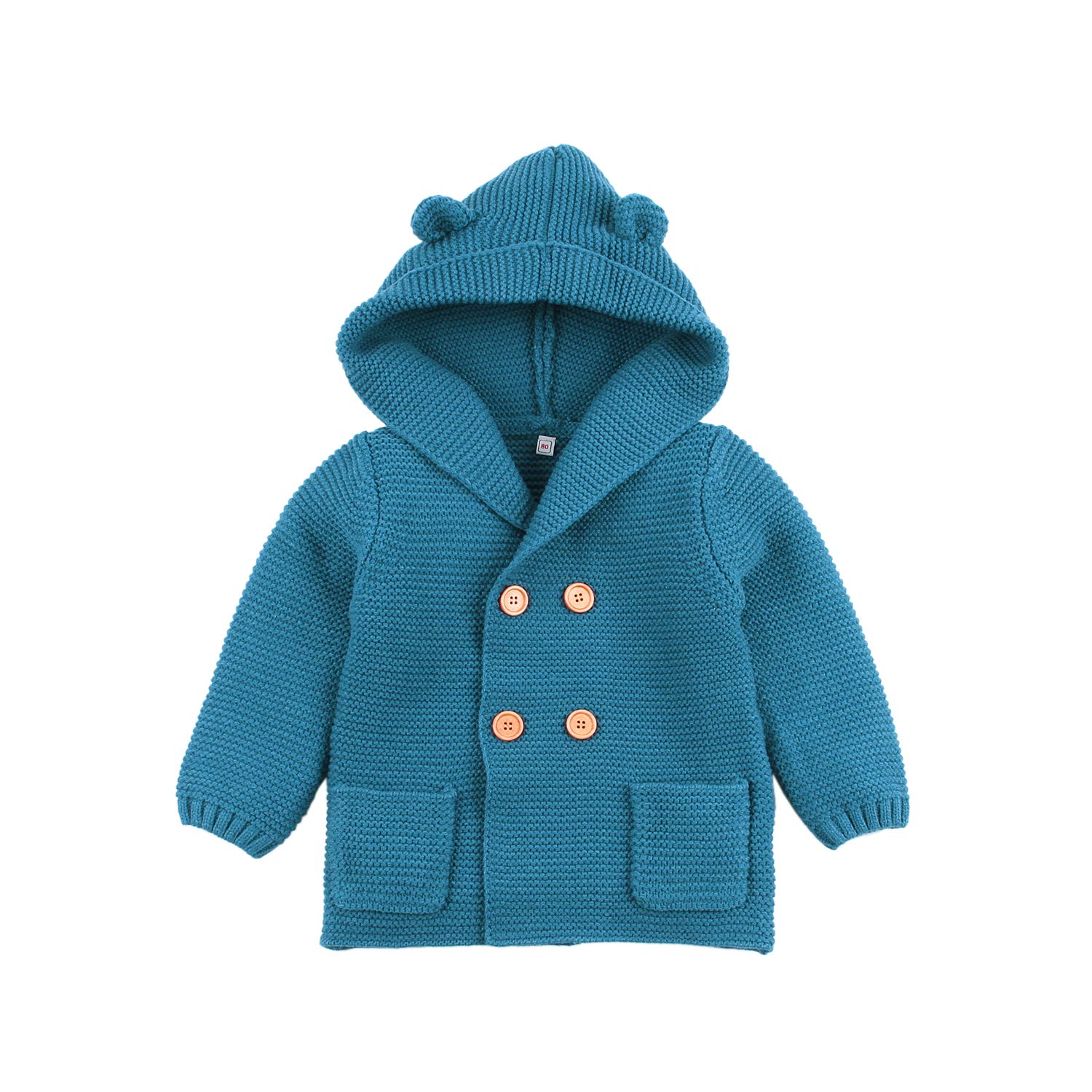 Soft Cozy Baby Knit Pullover - Long Sleeve Toddler Sweater for Boys & Girls - Playtime & Outings