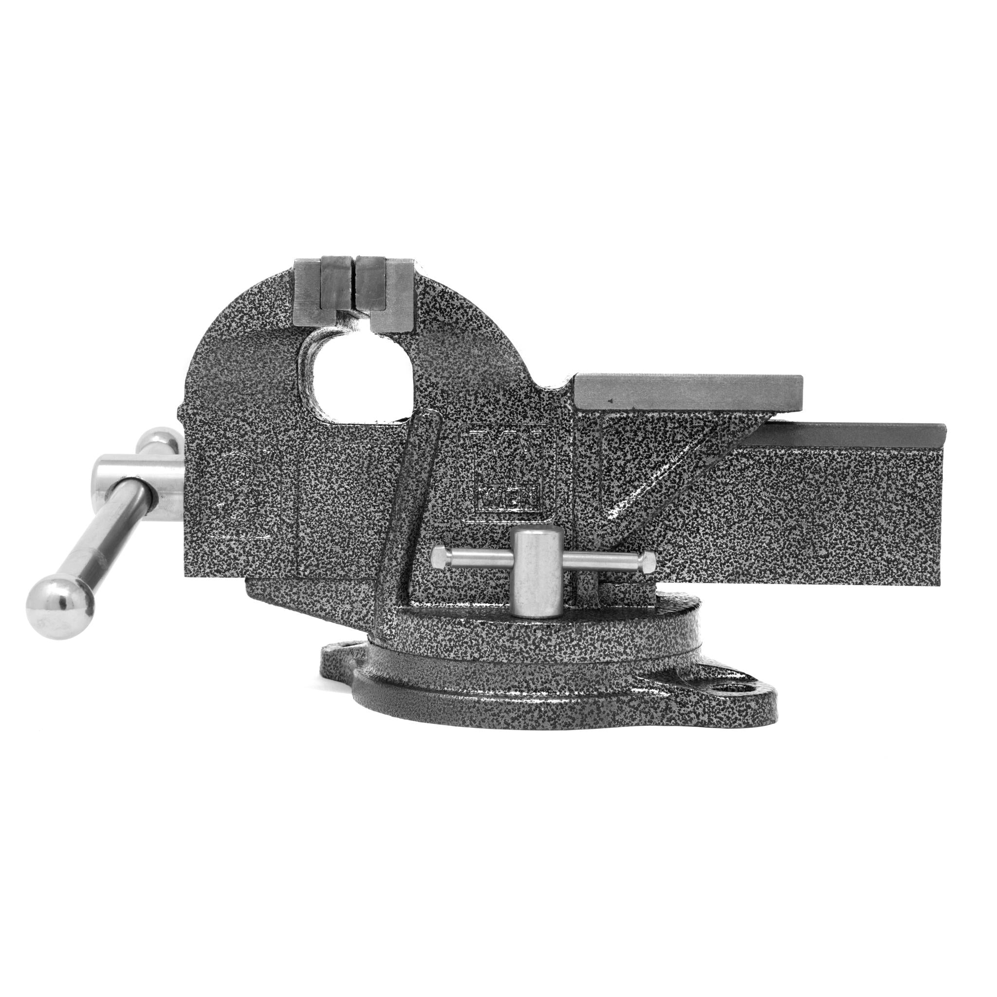 WEN BV453 3 Inch Heavy Duty Cast Iron Bench Vise with Swivel Base - Perfect for Woodworking, Metalworking & DIY Projects in Home Garage or Workshop