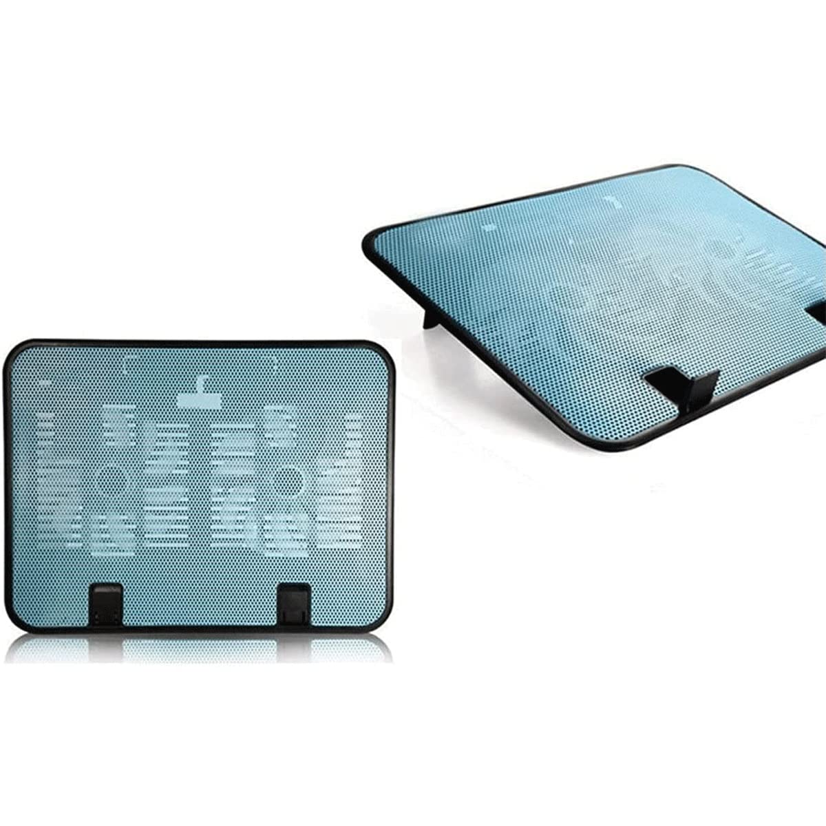 14 Inch Laptop Cooling Pad with Dual USB Fans - Slim Metal Stand for Notebooks | High Speed & Silent Cooling | Perfect for Gaming, Office & Home Use (Black)
