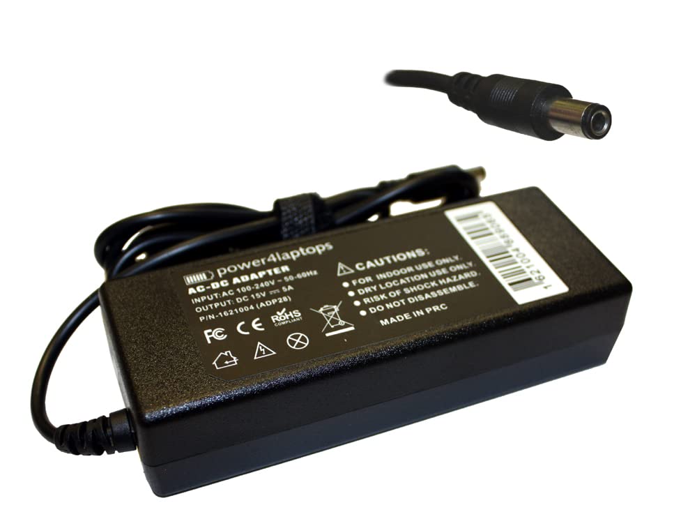 Toshiba Satellite 2410-414 Laptop AC Adapter Charger Power Supply Cord - Compatible Replacement for Home & Office Use