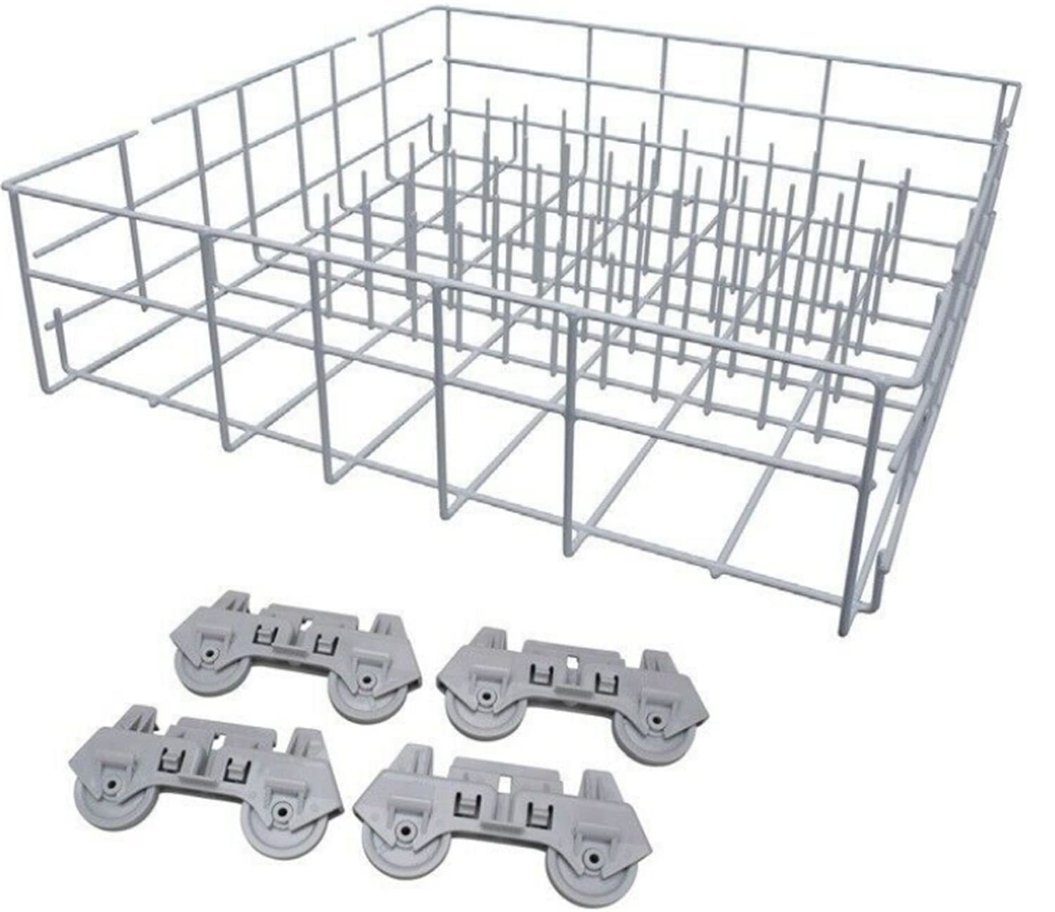 Whirlpool Dishwasher Lower Rack Replacement W10161215 - Compatible with AP4303664, 8193795, AH1964469, EA1964469, PS1964469 Models - Perfect for Kitchen Dishwasher Repair & Maintenance