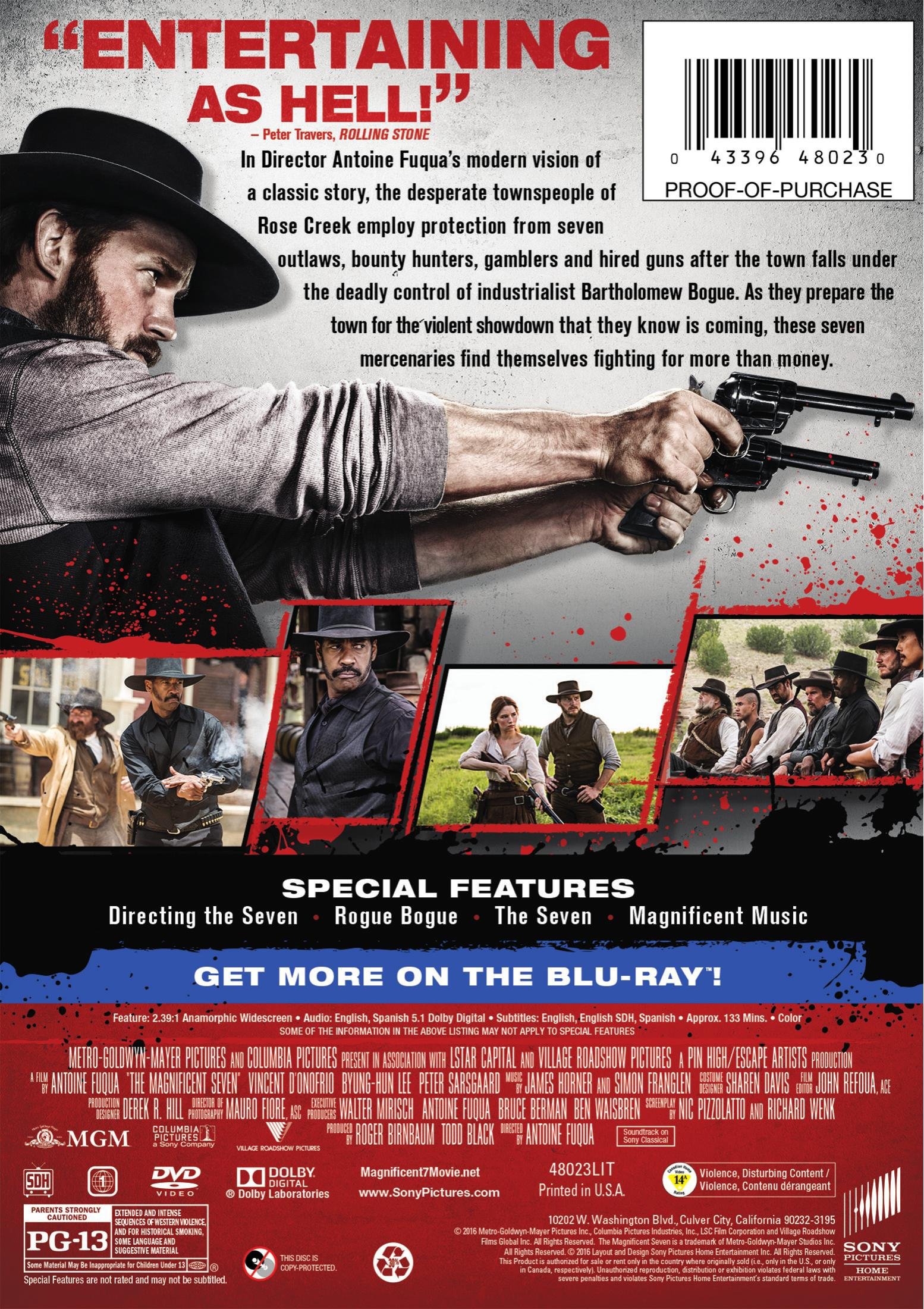 The Magnificent Seven - Classic Western Movie DVD | Action, Adventure Film Collection | Perfect for Movie Nights & Western Fans