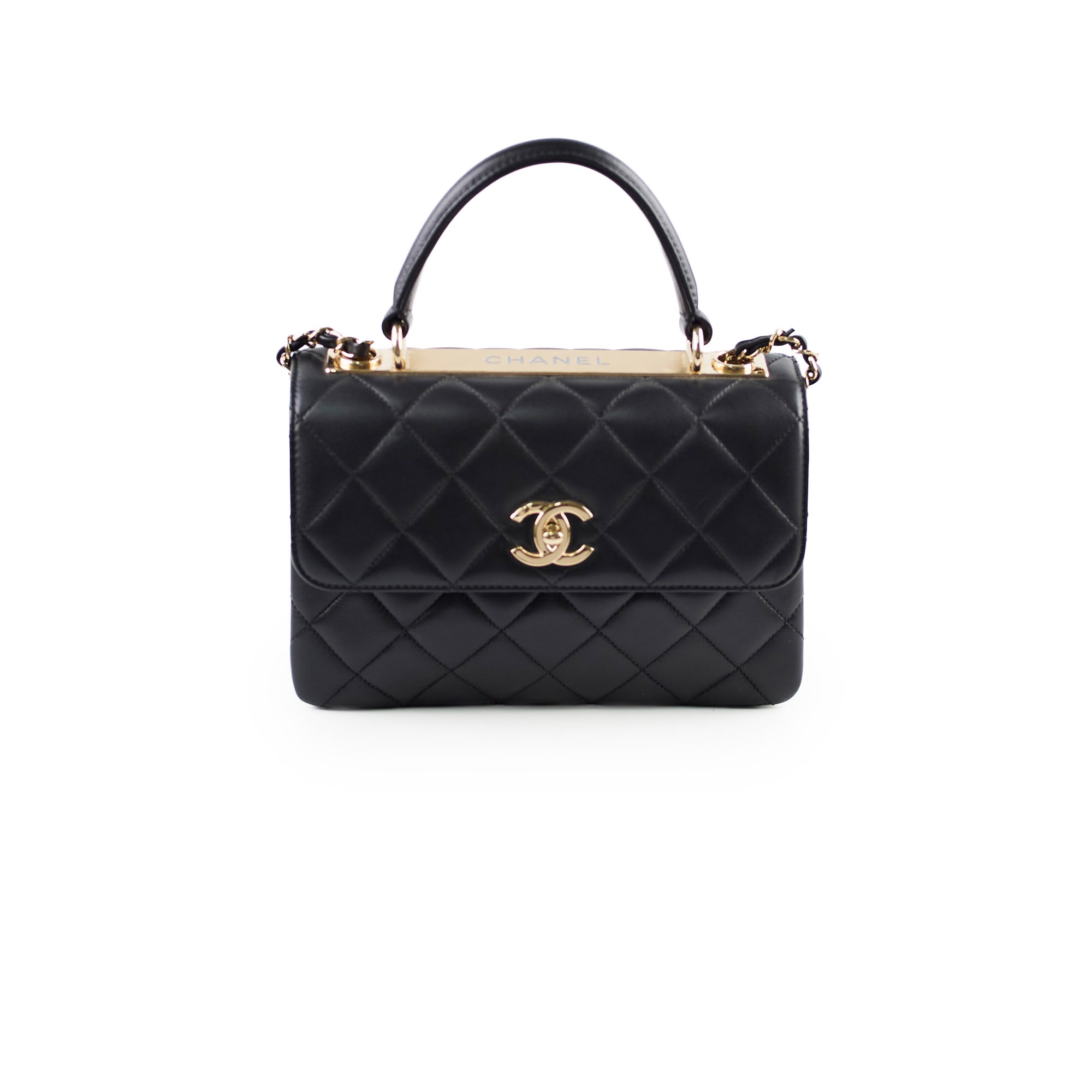Chanel Small Trendy CC Lambskin Shoulder Bag Black 29 Series - Luxury Designer Crossbody Purse for Women, Perfect for Date Night & Evening Events