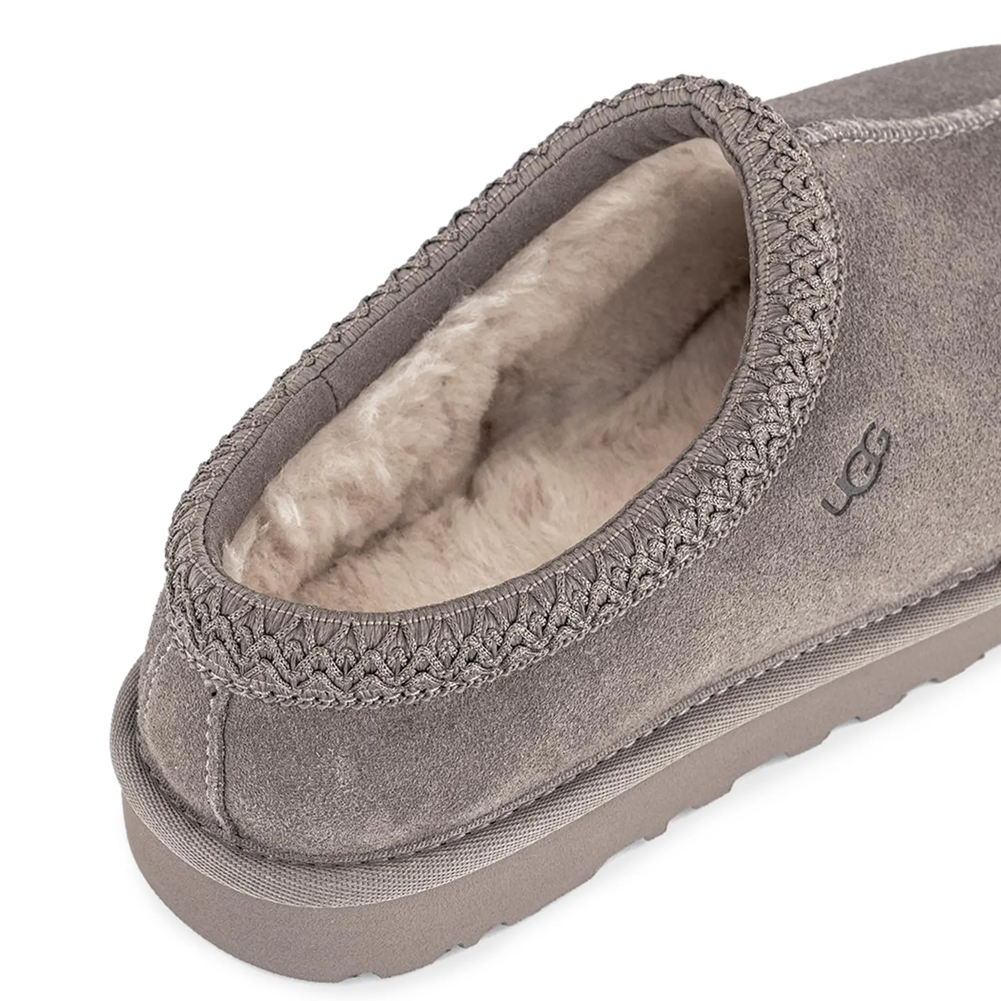 UGG Tasman Smoke Plume Slippers for Women - Cozy Indoor/Outdoor House Shoes with Plush Fleece Lining - Perfect for Home, Lounge & Winter Comfort