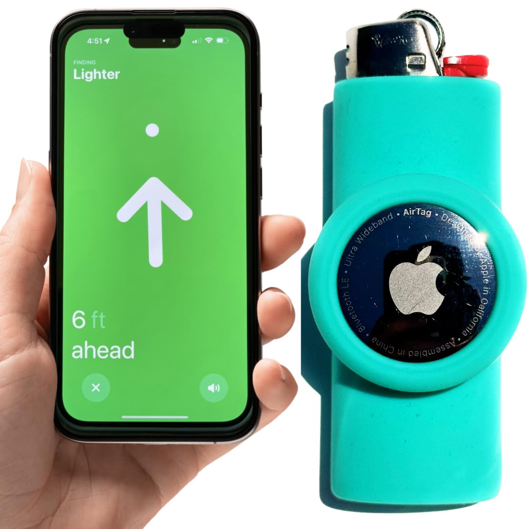BIC Lighter Case with AirTag Holder - 16 Colors for Travel & Outdoor