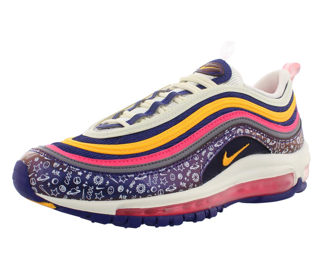 Nike Air Max 97 GS Big Kids Running Shoes - Size 7 (Ci9929-500) | Comfortable Sneakers for School, Sports & Everyday Wear