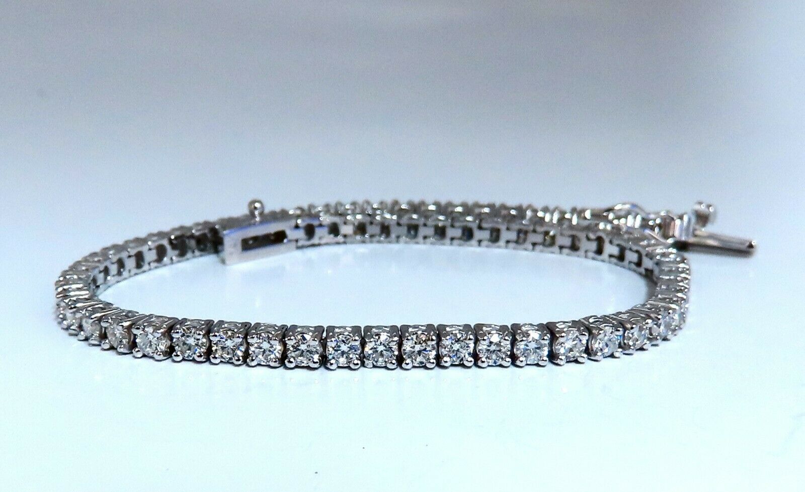 2.87 Carat Natural Diamond Tennis Bracelet in 14K Gold - Classic Riviera Design for Women - Perfect for Weddings, Anniversaries & Special Occasions