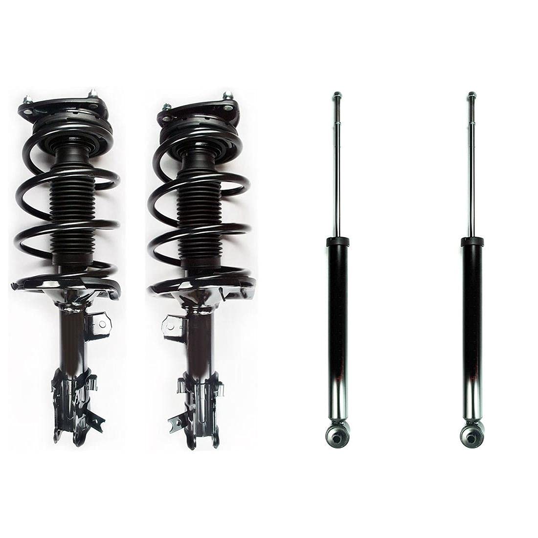 AutoDN Complete Loaded Front Struts & Rear Shocks - Compatible with 2006-2011 Hyundai Accent GS/GLS | Smooth Ride & Enhanced Suspension for City Driving & Road Trips