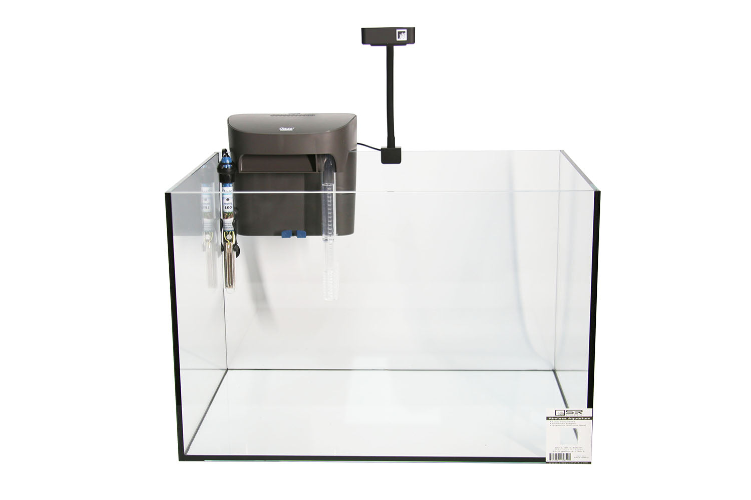 60H Gallon Aquarium Kit - Complete Fish Tank Set with LED Light & Filter - Perfect for Home, Office, or Classroom Aquascaping