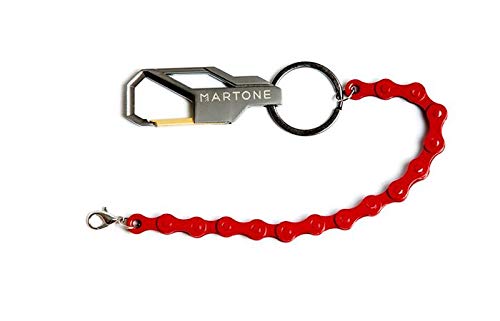 Premium Red Keychain with Durable Chain - Stylish & Functional Key Ring for Home, Office, and Travel Accessories