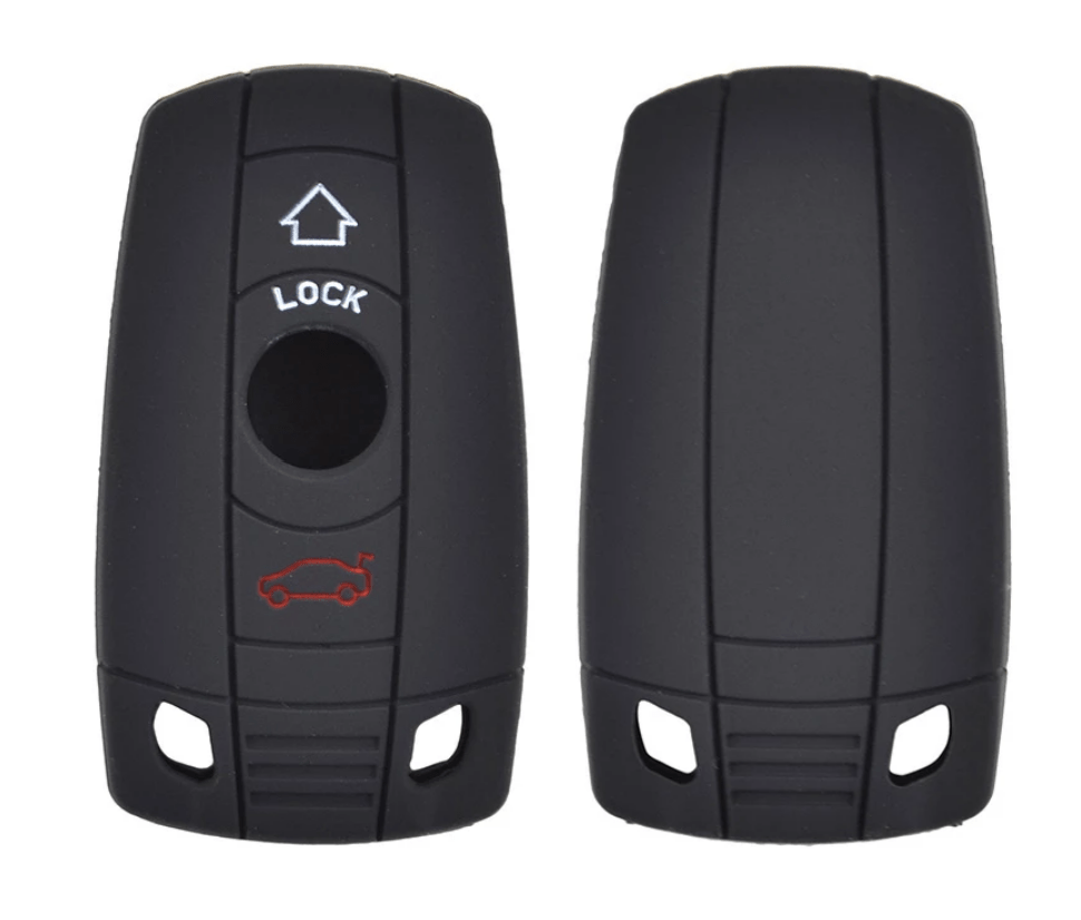 Premium Silicone Rubber Key Case Holder Cover for BMW Remote Key Fob - Durable Protection for BMW 1 2 3 4 5 7 Series X1 X3 X5 X6 - Perfect for Everyday Use & Car Key Protection