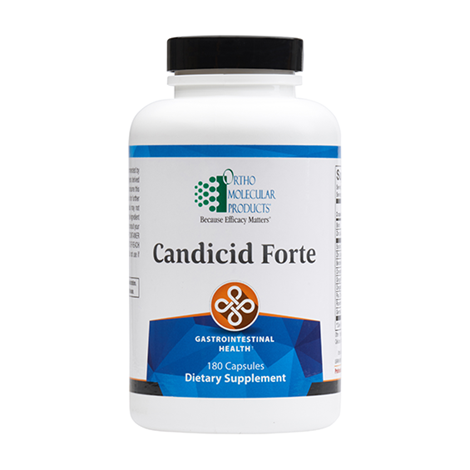 OrthoMolecular Products Candicid Forte - Natural Yeast & Candida Support Supplement - Supports Digestive & Immune Health - Perfect for Gut Balance & Wellness Routines