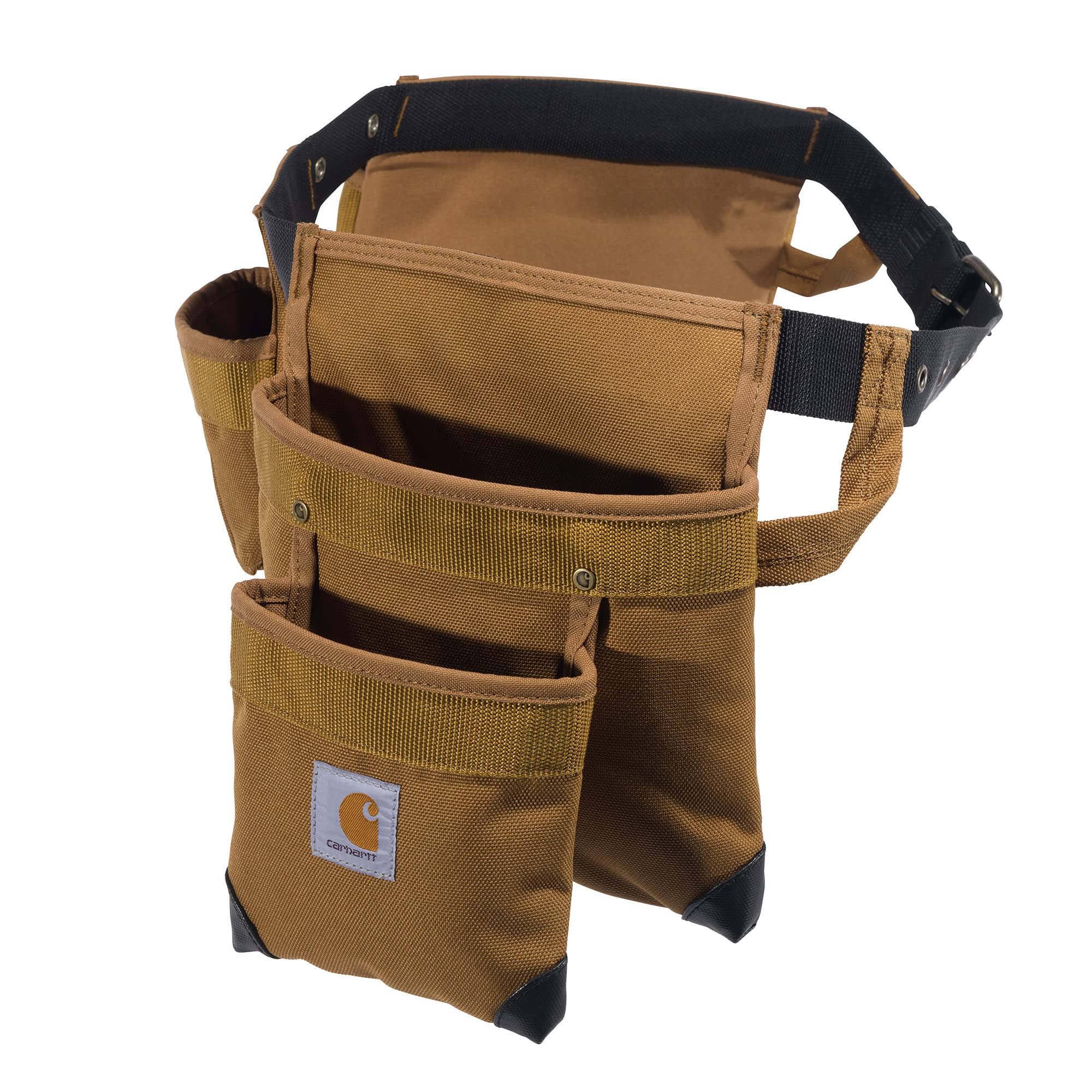 Carhartt Legacy Tool Belt - Durable Work Belt for Construction & Carpentry | Heavy-Duty Brown Leather Tool Pouch for Electricians, Contractors & DIY Projects