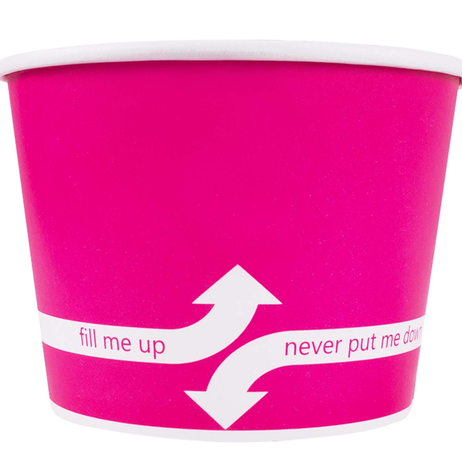 12oz (1000 Count) Pink Paper Ice Cream Cups & Soup Bowls - Disposable Hot/Cold Food Containers for Ice Cream, Gelato, Yogurt, Soup & Snacks - Perfect for Parties, Catering & Dessert Shops