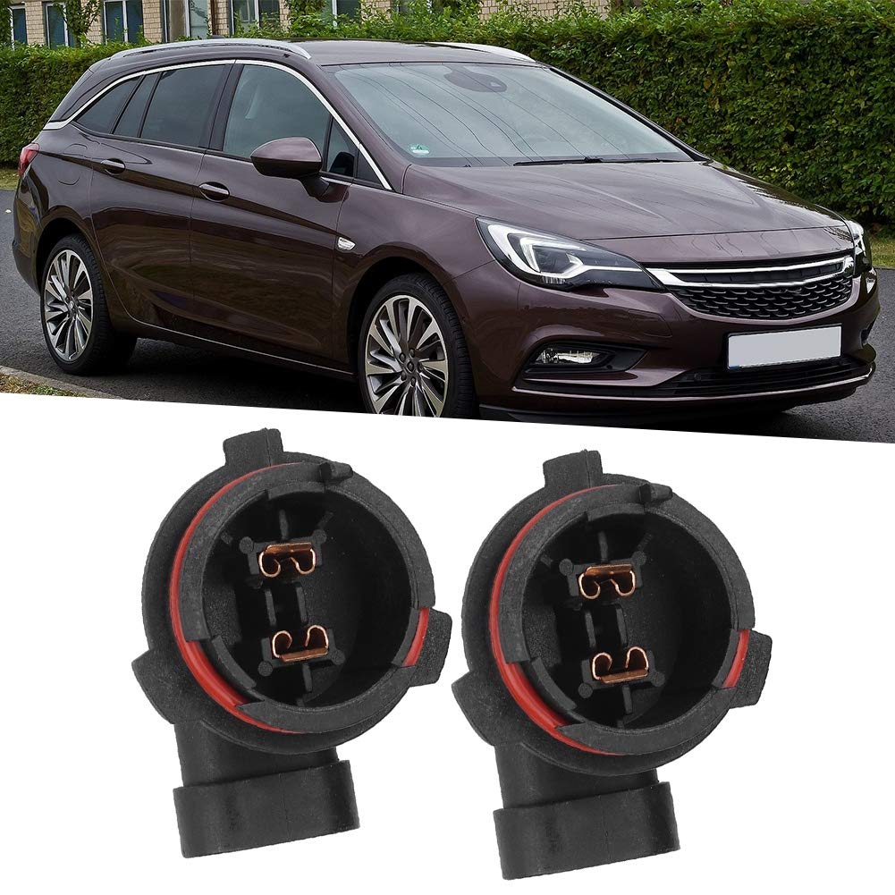 2Pcs H7 Lamp Holder Base Socket for Astra - Compatible with Part Numbers 1226084 & 9118046 - Perfect for Headlight Replacement and DIY Car Repair