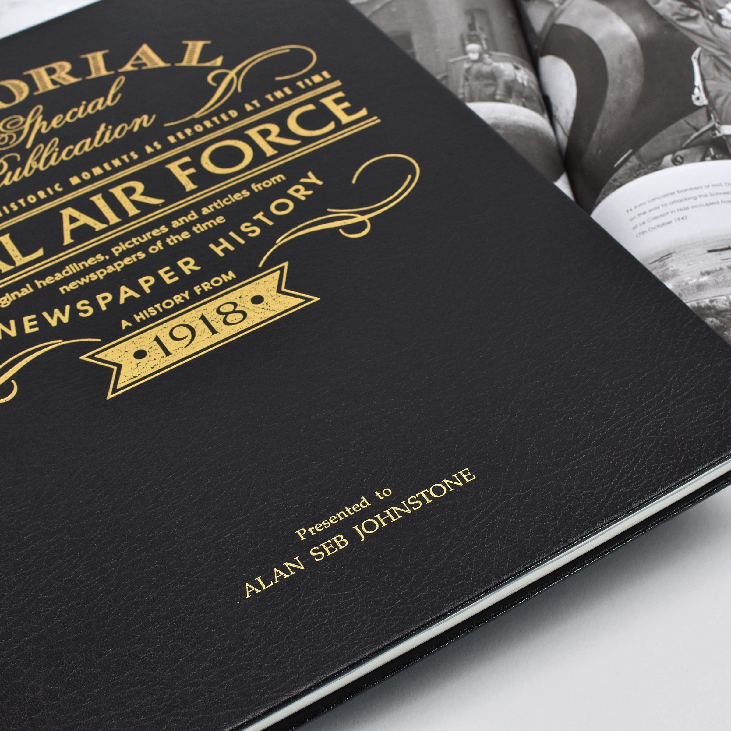 Personalized War History Book - Custom War Keepsake with Newspaper Coverage & Gold Embossed Name | Educational Gift for Veterans, History Buffs & Collectors | Perfect for Memorial Day, Veterans Day & Military Anniversaries