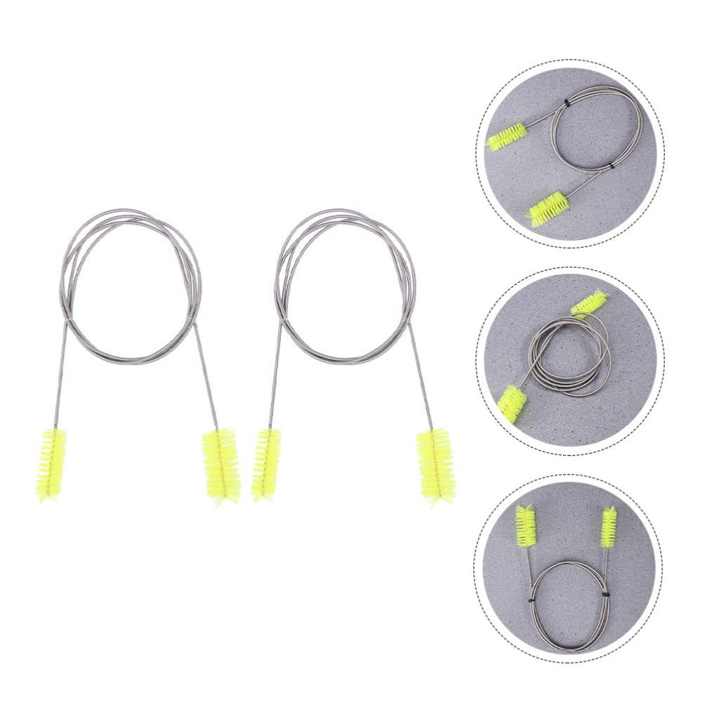 Balacoo 2-Pack Multi-Purpose Cleaning Brush Set - Water Hose Cleaner, Aquarium Scrubber, Pipe Dredging Tool - Perfect for Home, Garden & Pet Tank Maintenance