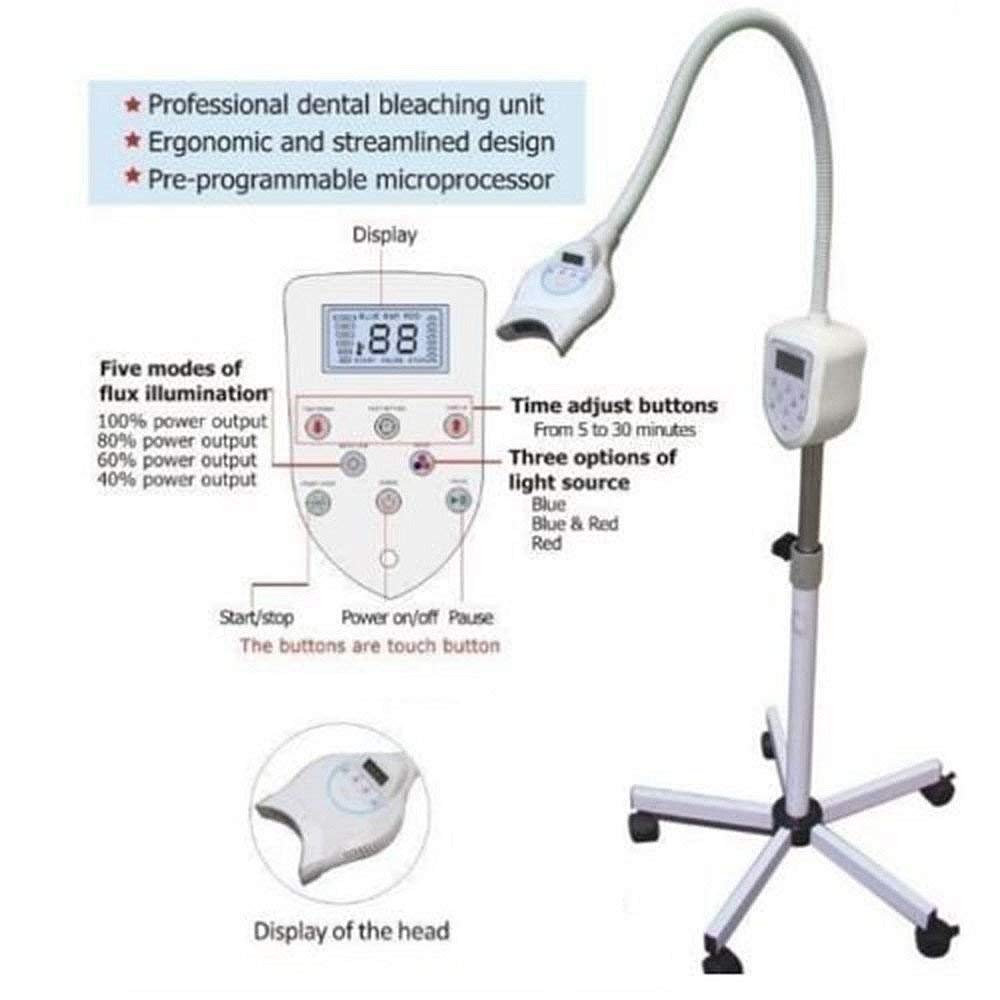 BoNew MD-669 LED Teeth Whitening Kit with Digital Display - Professional Teeth Bleaching Light Accelerator for Home Use | Perfect for Whitening Before Special Events & Daily Oral Care