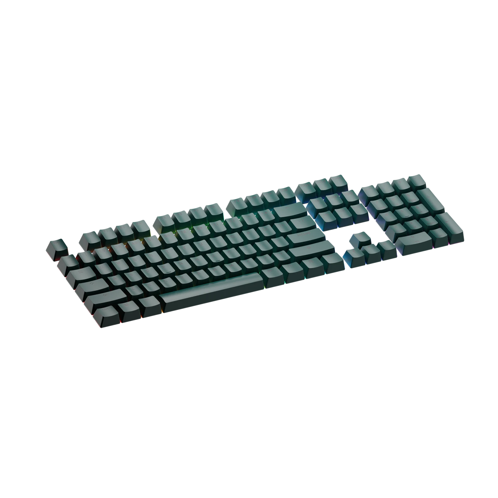 Custom Keycaps for Mechanical Keyboards - Totem Green Design - Durable PBT Material - Perfect for Gaming, Typing & Office Use