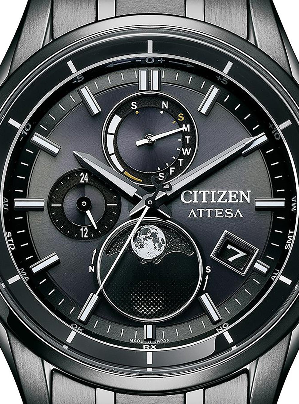 CITIZEN ATTESA BY1006-62E Men's Solar-Powered Watch | Japanese-Made JDM Chronograph | Water Resistant & Durable for Business, Travel & Outdoor Activities