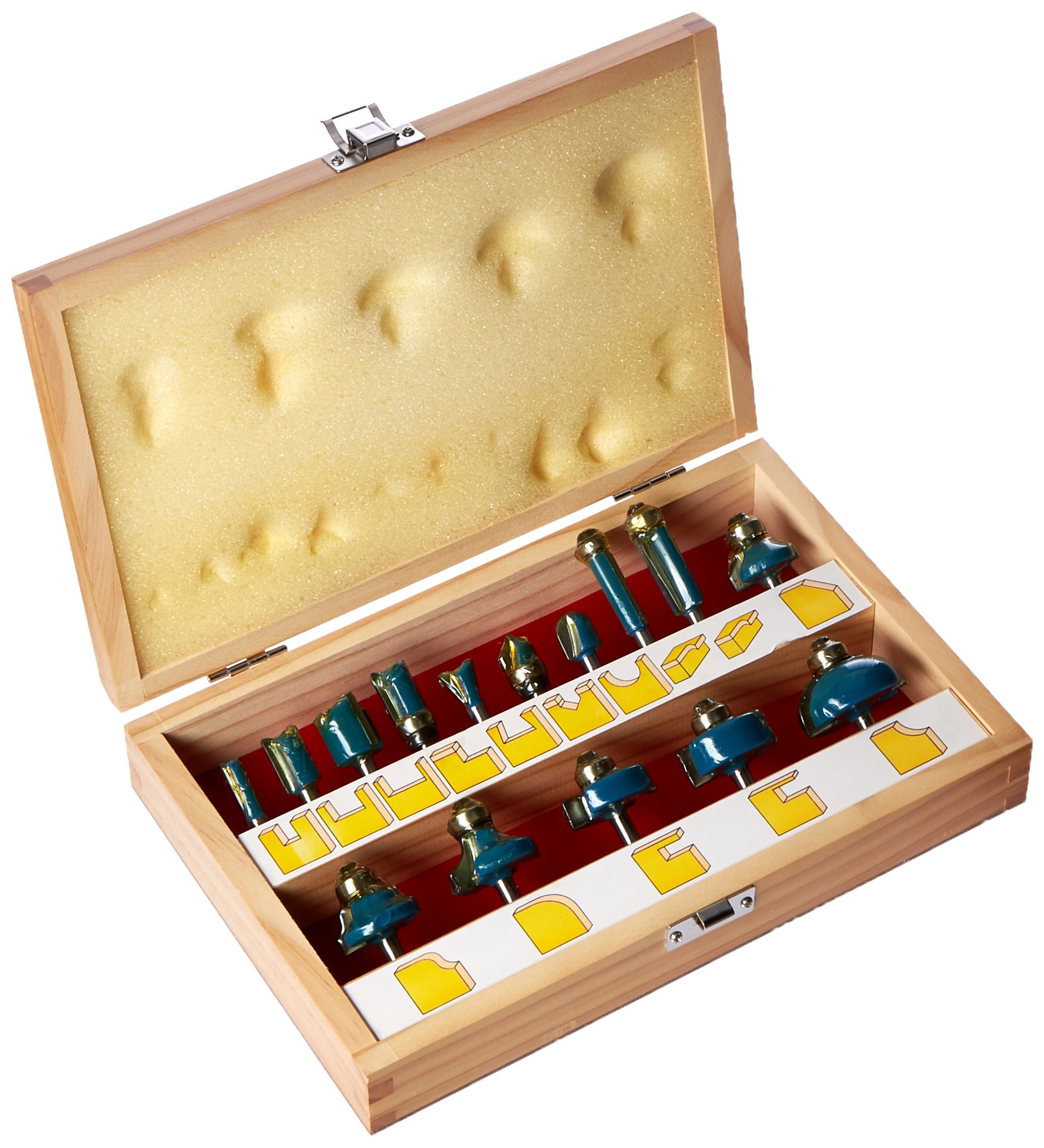 Alfa Tools RB75163 Router Bit Set for Woodworking & DIY Projects