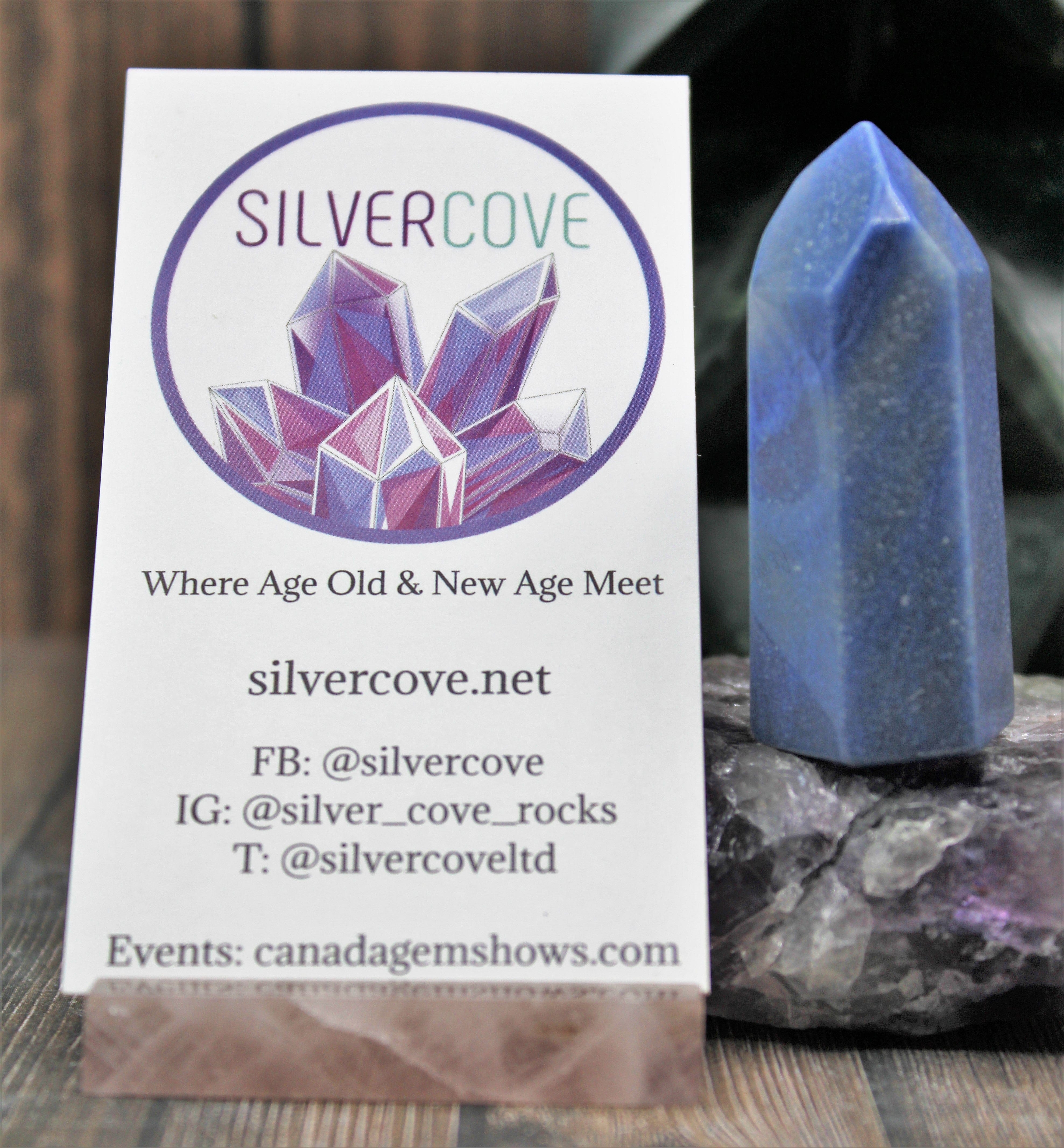 Healing Blue Quartz Crystal Tower - Natural Stone for Meditation, Reiki & Home Decor - Perfect for Spiritual Healing, Energy Cleansing & Office Desk Decor
