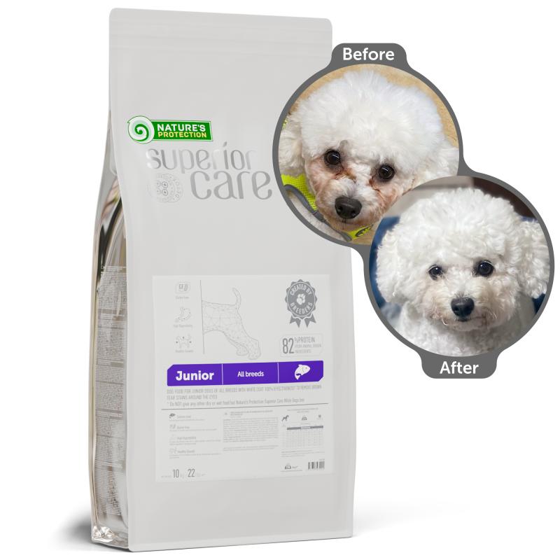 Premium Salmon Dog Food for Light Coat Puppies - All Breeds, Grain-Free & Hypoallergenic - Perfect for Sensitive Skin & Healthy Coat Maintenance