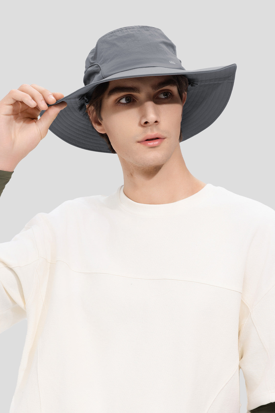 UPF50+ Men's Full Coverage Sun Protection Fishing Hat - Wide Brim Outdoor Hat for Fishing, Hiking & Beach - UV Protective Sun Hat for Men