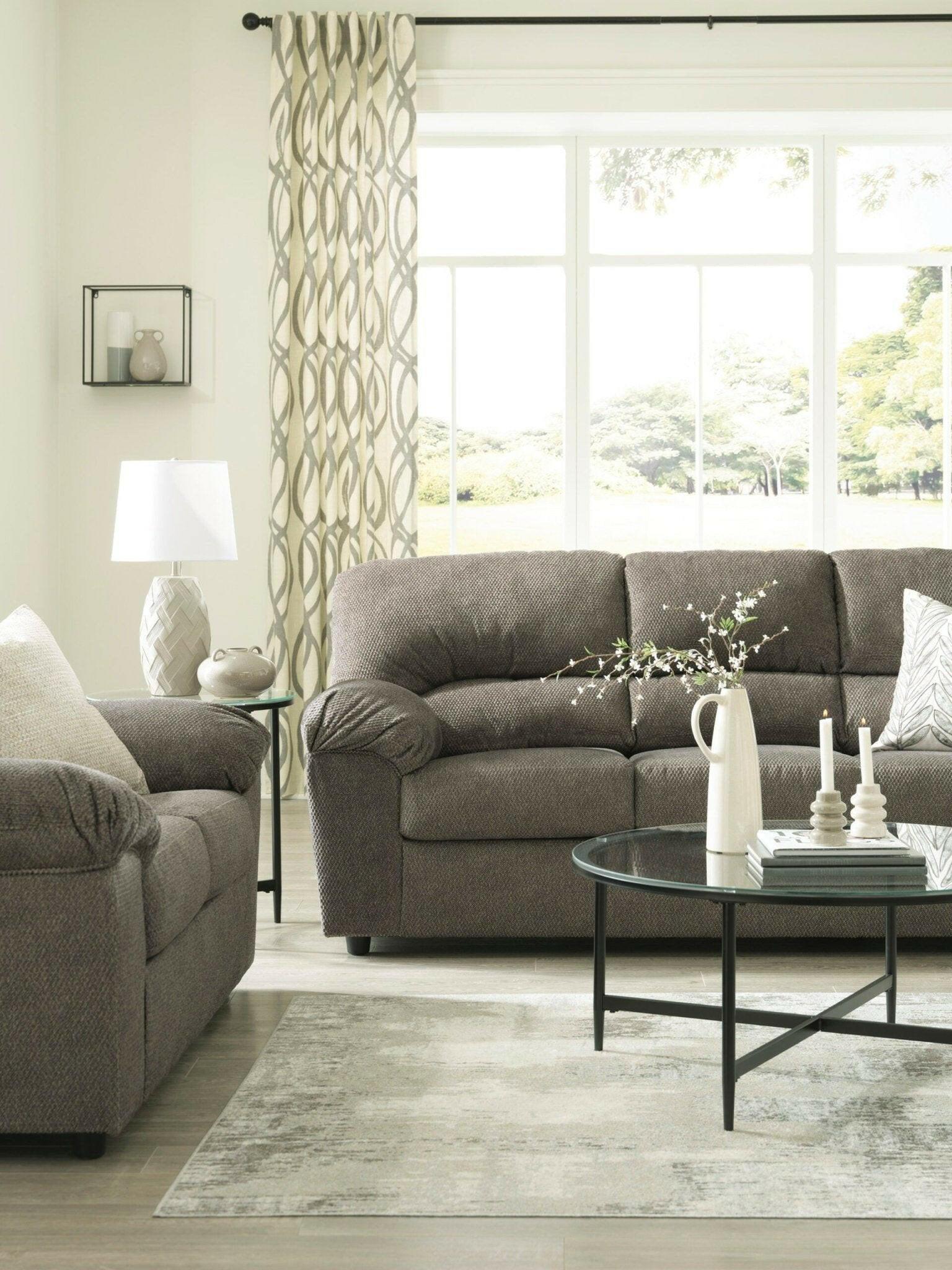 Norlou 3-Piece Sofa and Loveseat Set 29502 - Modern Living Room Furniture for Small Spaces, Apartment & Home Decor