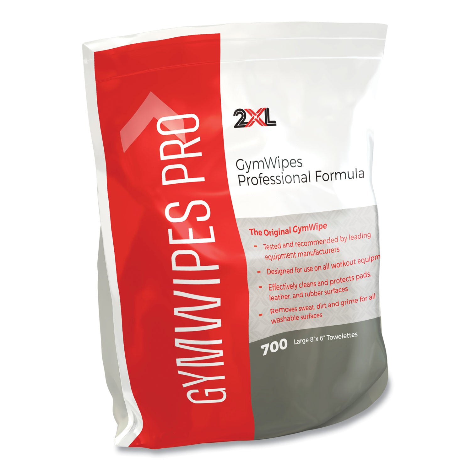 2XL Professional Gym Wipes - Unscented, 1 Ply, 6