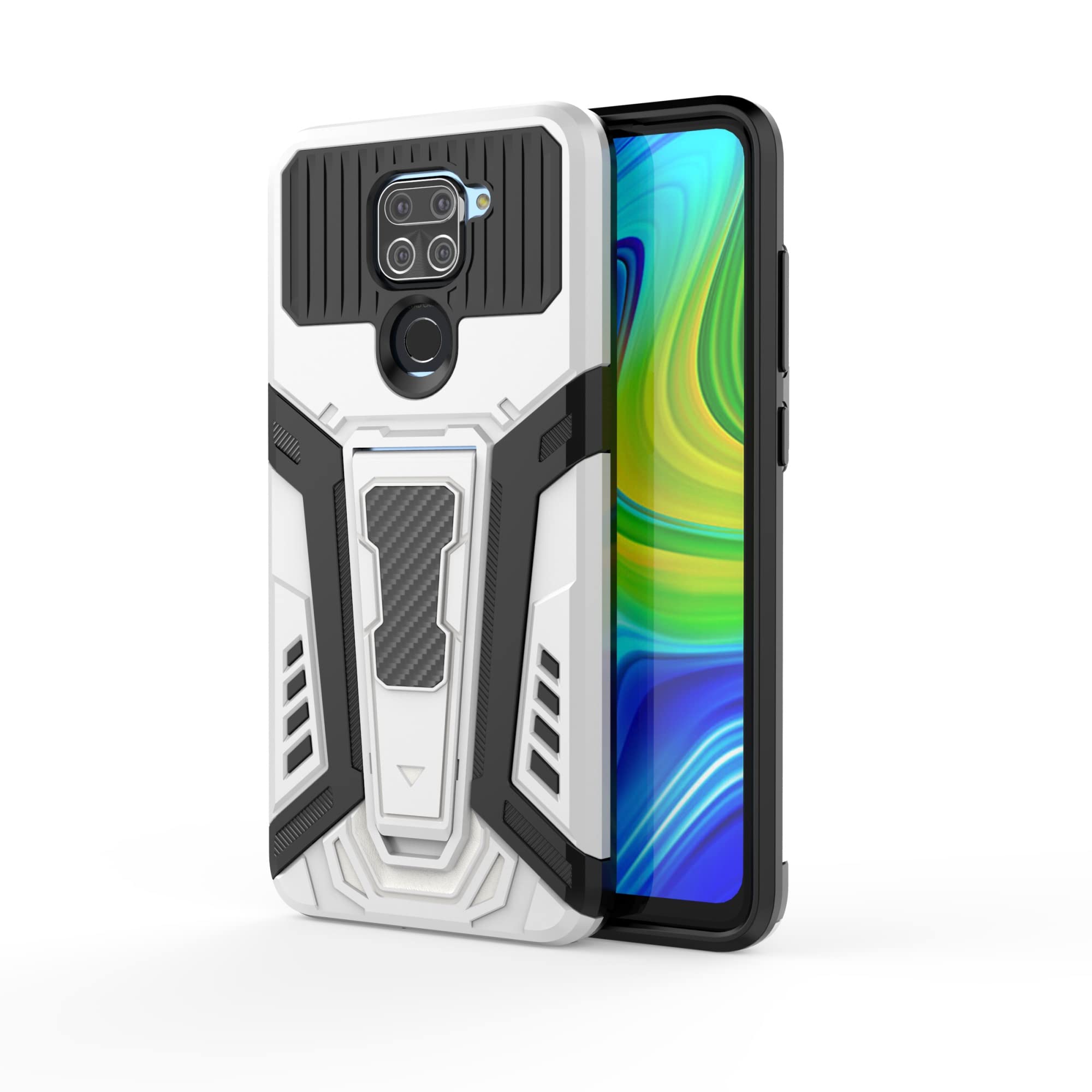 Shockproof Phone Case for Xiaomi Redmi Note 9 - Durable Protective Cover with Stand | Perfect for Outdoor Activities, Travel & Daily Use