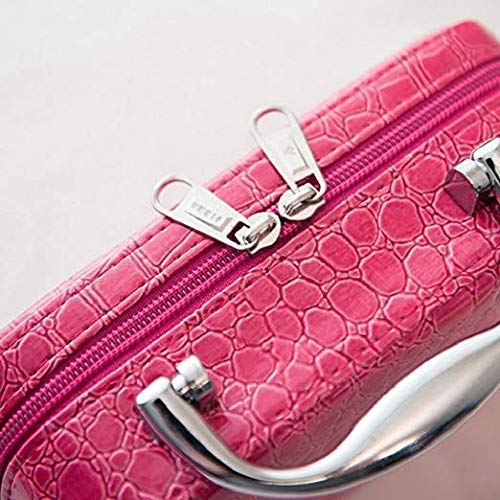 GLIVE Multifunctional Cosmetic Makeup Toiletry Travel Bag - Professional Grooming Organizer with Magnifying Mirror for Home & Travel | Perfect for Makeup Artists, Business Trips & Vacation Essentials