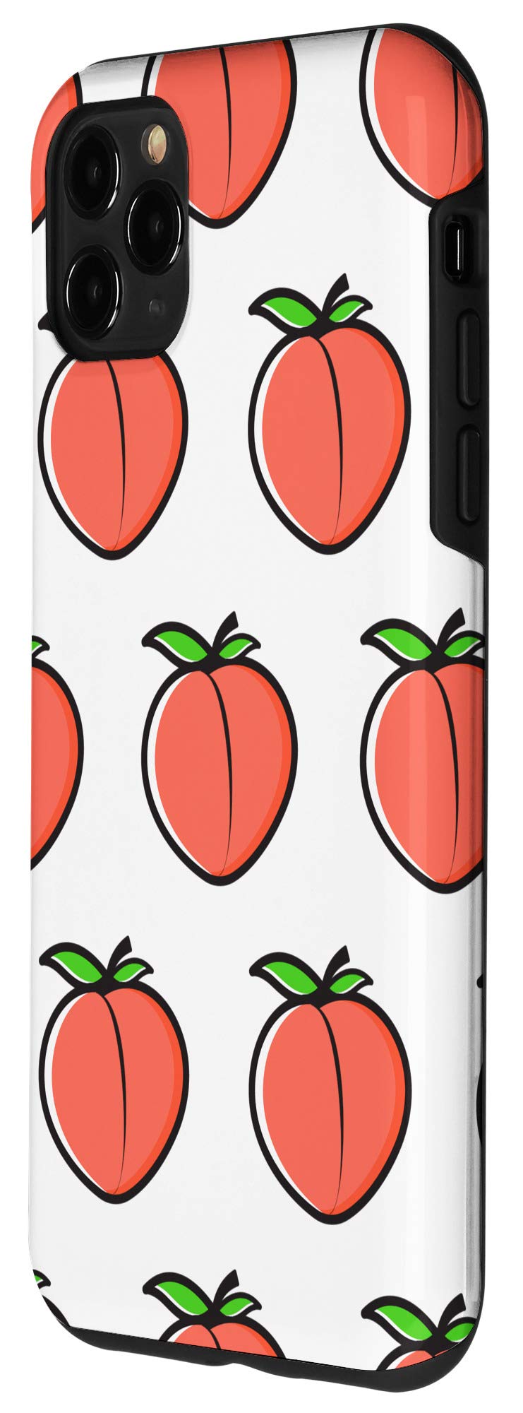 iPhone 11 Pro Max Case - Peach Fruit Design, Summer Tropical Style, Slim Protective Cover for Daily Use, Travel & Outdoor Activities