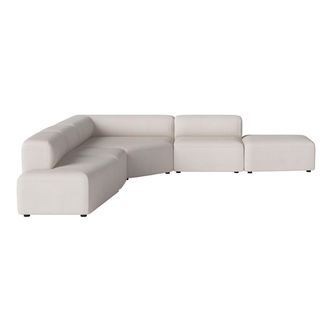 Modern L-Shaped Angle Corner Sofa with Open End & Chaise Lounge - Perfect for Small Spaces, Living Room, Apartment & Home Theater Seating