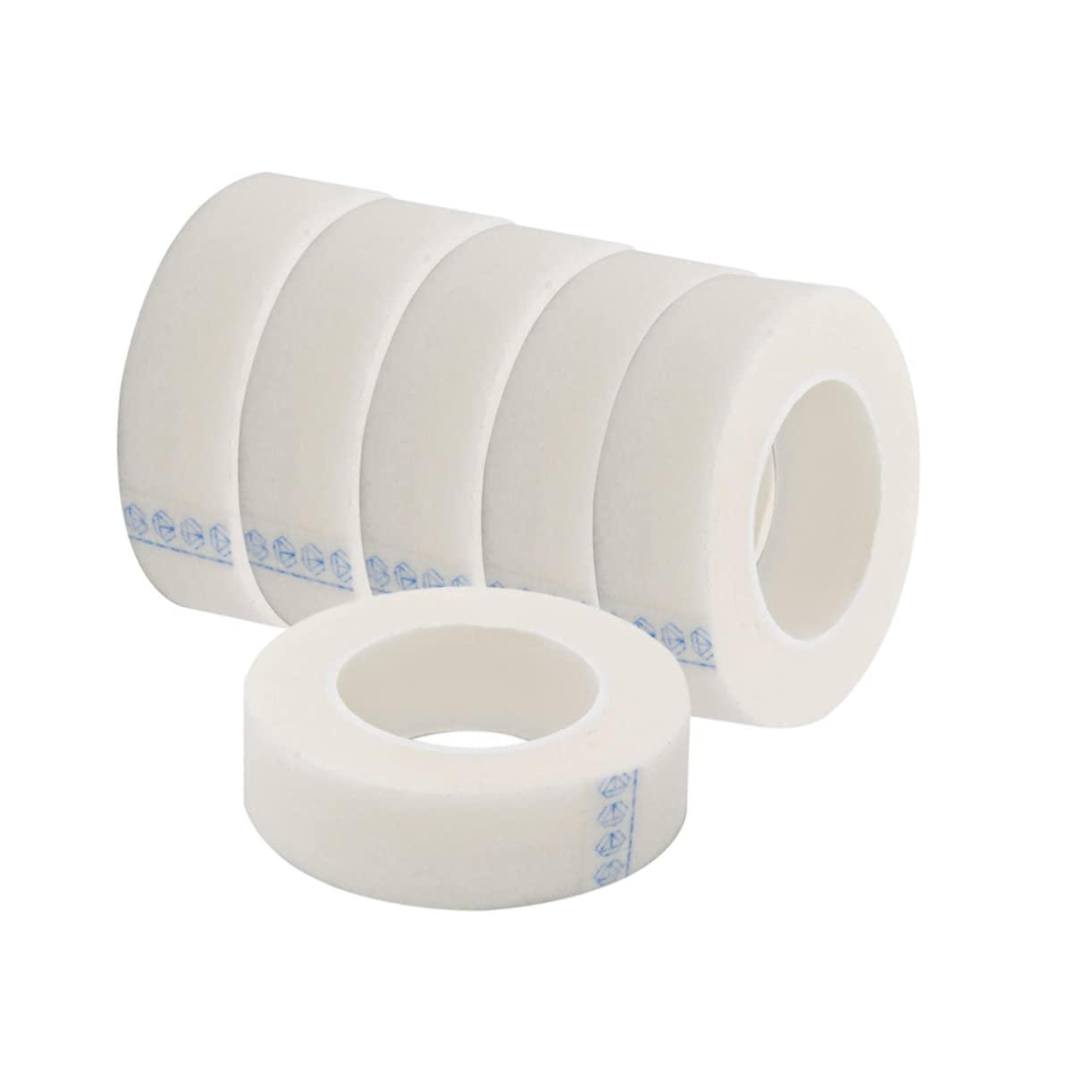 Premium Mikinona Eyelash Extension Tape - 6 Rolls, 1.25cm x 9m, Skin-Friendly Non-Woven Fabric for Secure Lash Adhesion | Professional Salon & DIY Home Use
