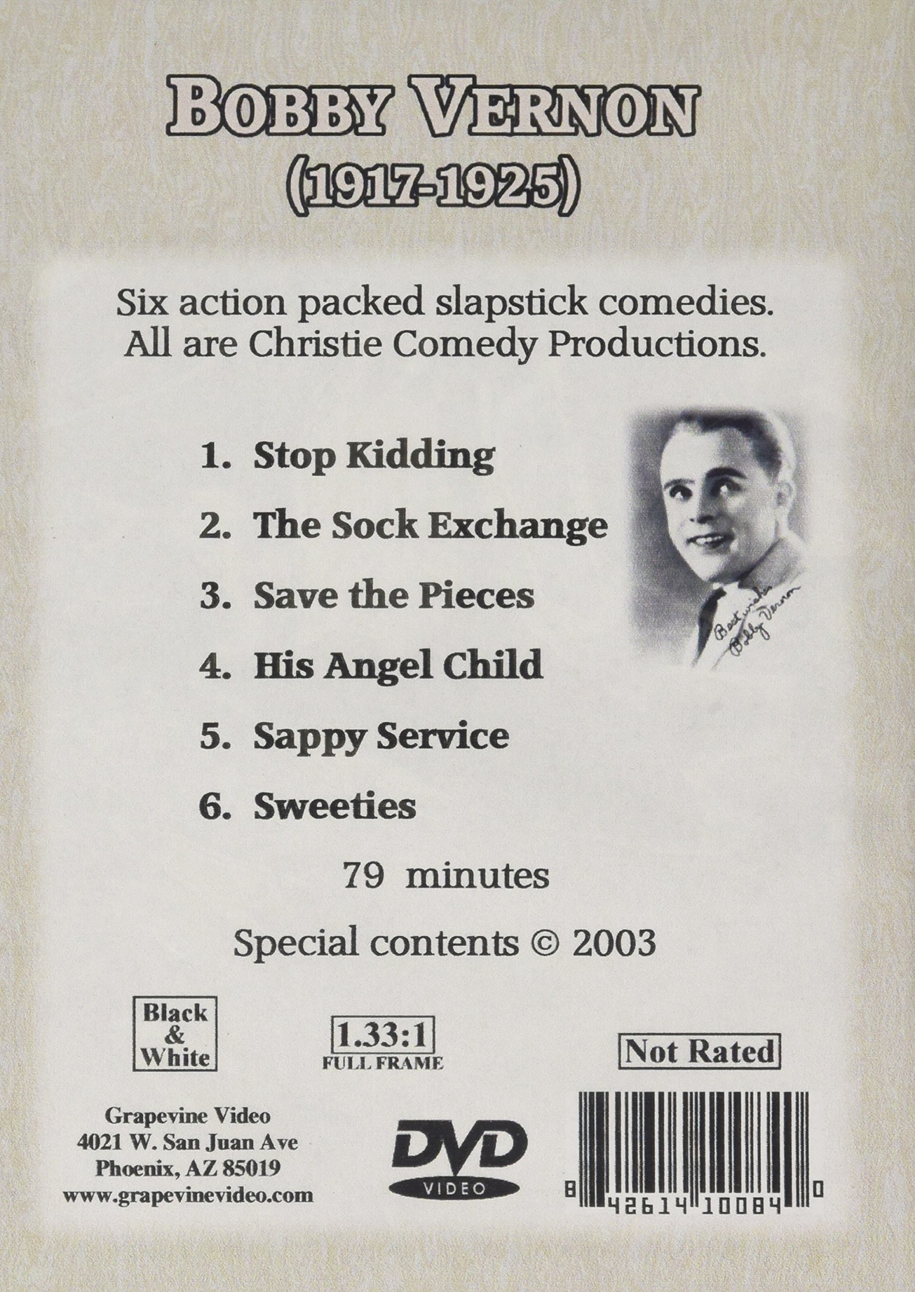 Bobby Vernon Comedies: 6 Classic Silent Film Shorts - Perfect for Movie Nights & Vintage Comedy Lovers