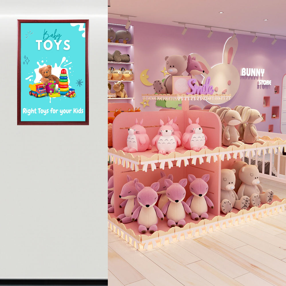 20x26 Inch Wooden Poster Frame - Premium Quality Swing Frame for Wall Art Display - Perfect for Home Decor, Offices, and Gallery Exhibitions