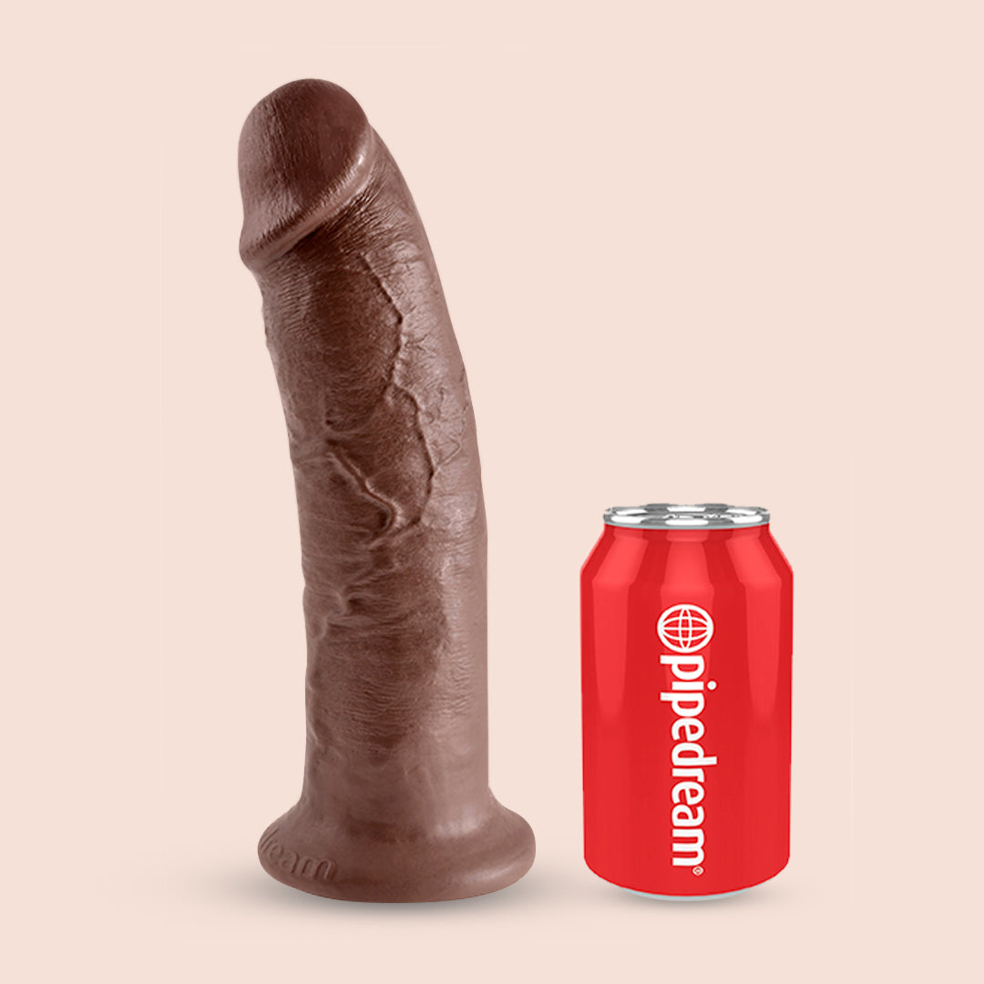 King Cock Ultra Realistic 10 Inch Dildo - Lifelike Silicone Adult Toy for Solo Play & Couples Intimacy