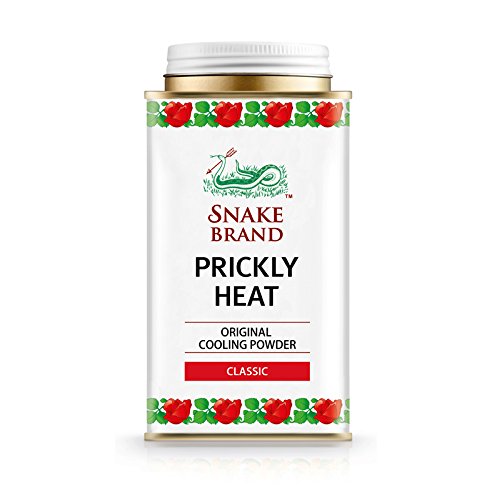 SNAKE BRAND Prickly Heat Cooling Body Powder 140g - Classic Talcum Powder for Hot Weather & Sweat Relief (Pack of 2) | Perfect for Summer, Gym & Outdoor Activities