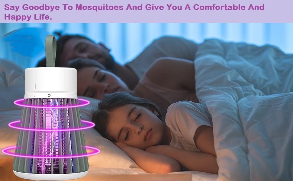 ETH Utility Store International Eco-Friendly Electronic LED Mosquito Killer Lamp - Indoor Bug Zapper with UV Light for Home, Bedroom, Patio & Outdoor Use